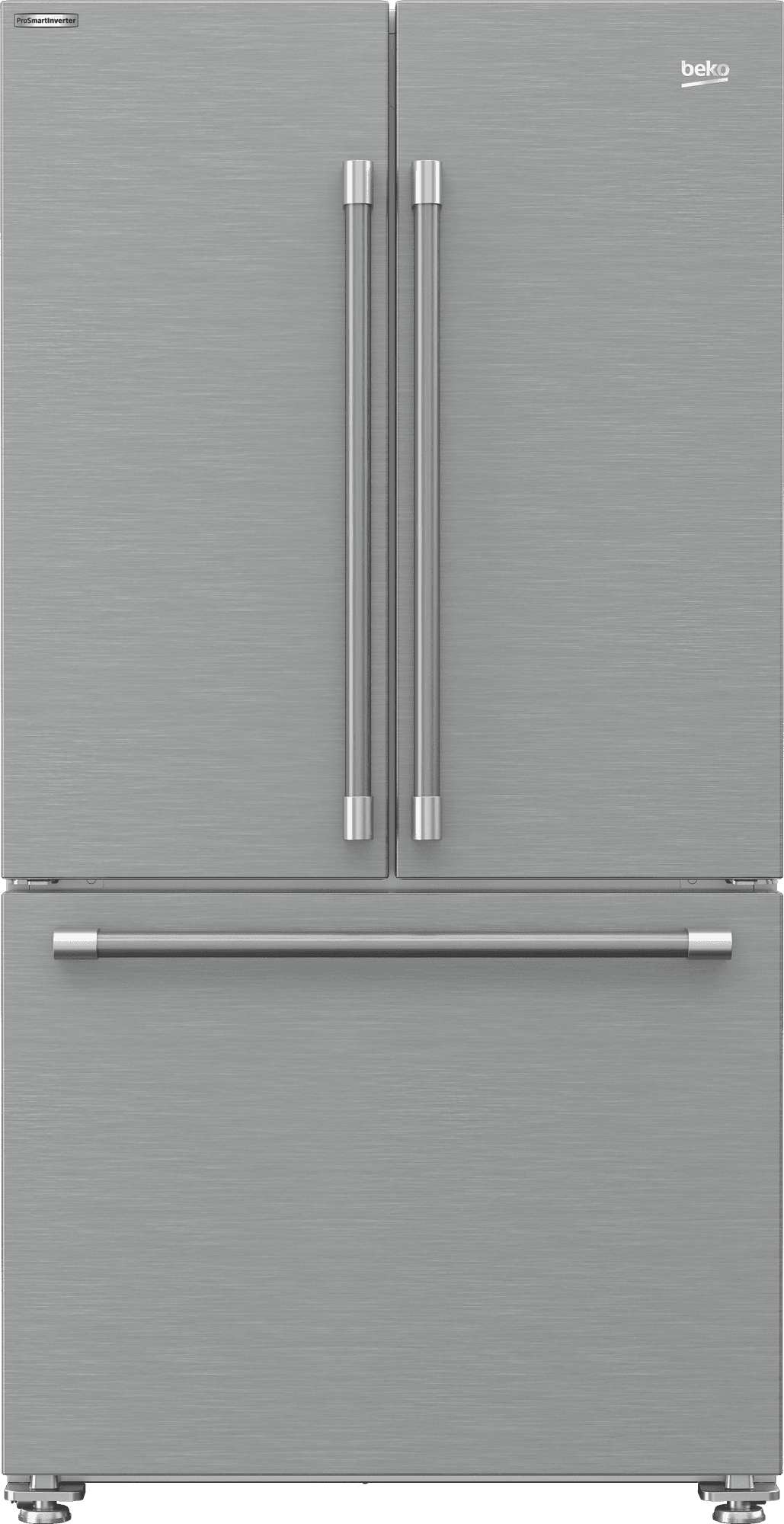 Beko BFFD3624SS 36 Inch French Door Stainless Steel Refrigerator with Auto Ice Maker & Water Dispenser - Energy Efficient Kitchen Appliance for Modern Homes