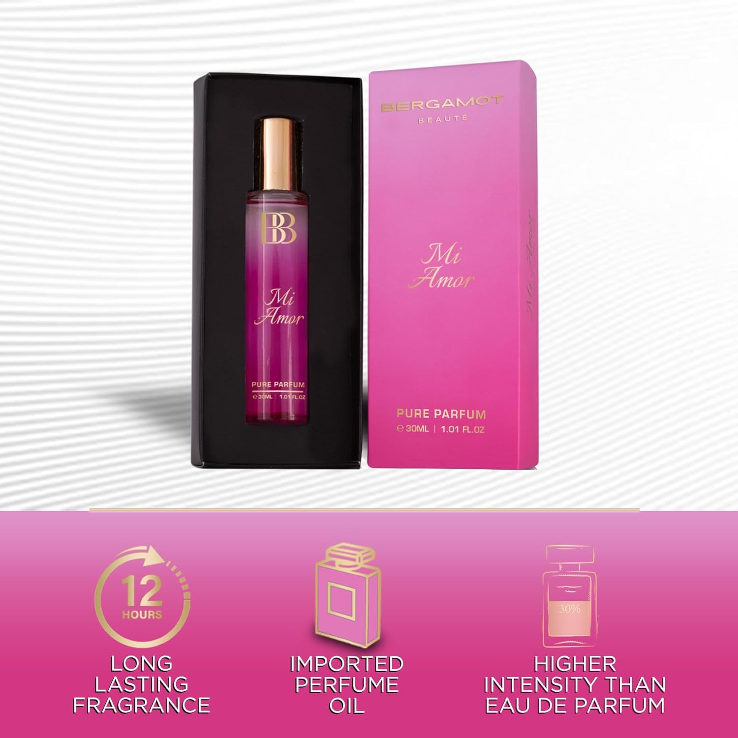 Mi Amor Women's Perfume - Long Lasting Floral Fragrance (12 Hours) 30ml Eau de Parfum - Romantic Date Night & Special Occasion Perfume for Her