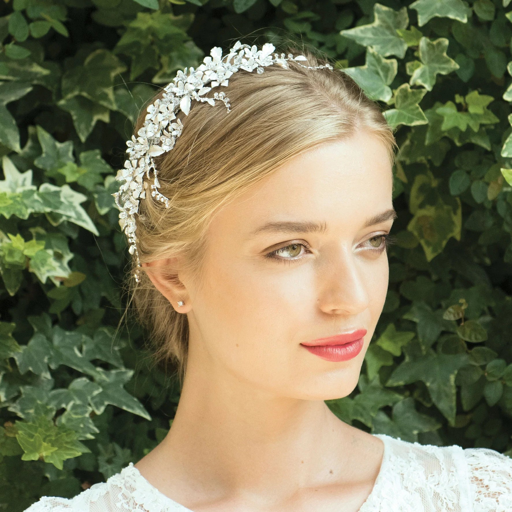 Elegant Silver Bridal Hair Comb with Pearls & Crystals - Perfect for Weddings, Prom & Special Occasions | HEATHER