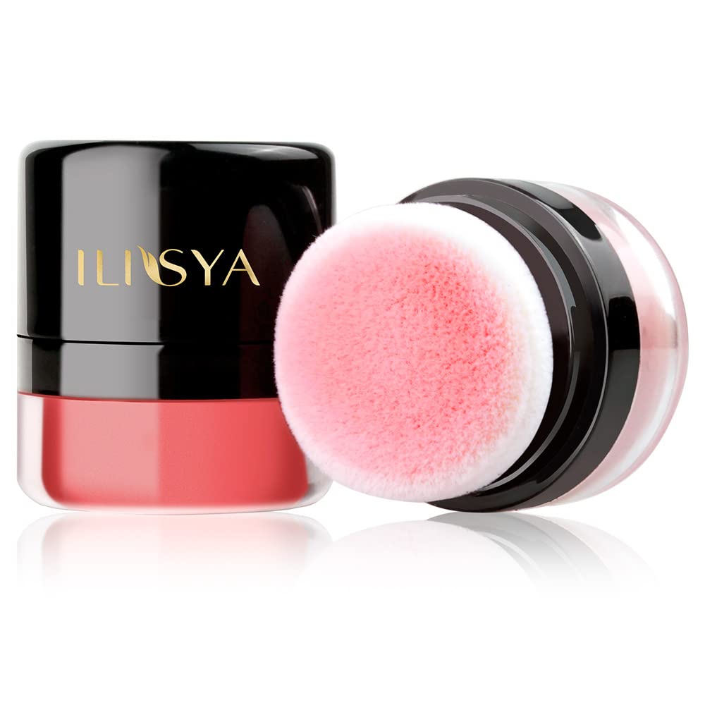 ROUSE Soft Matte Mushroom Blush Powder - Long Lasting Cheek Makeup with Highlighting Effect in Coral Red | Perfect for Daily Wear & Special Occasions