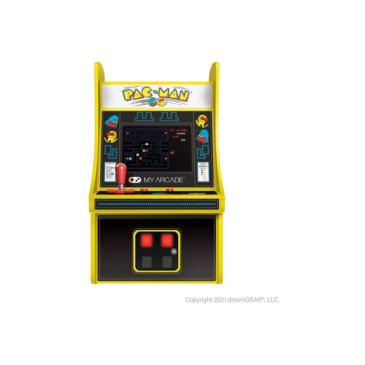 MyArcade PAC MAN™ Micro Player - Portable Mini Arcade Game Machine for Kids & Adults - Perfect for Home, Office & Travel Entertainment