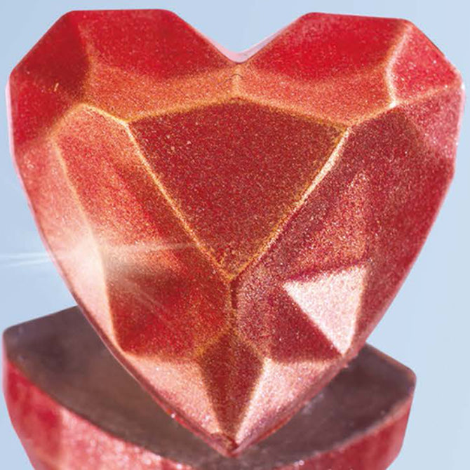 Heart-Shaped Gem Chocolate Mold for Valentine's Day - Silicone Baking Mold for DIY Chocolates, Candies, and Desserts - Perfect for Romantic Gifts, Wedding Favors, and Holiday Treats