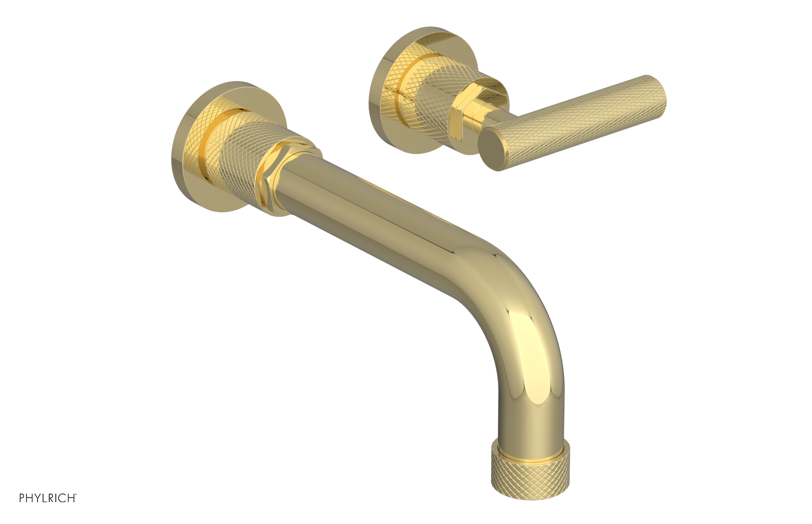 DUSTRIE Single Handle Wall Mounted Bathroom Faucet Set - 7 5/8