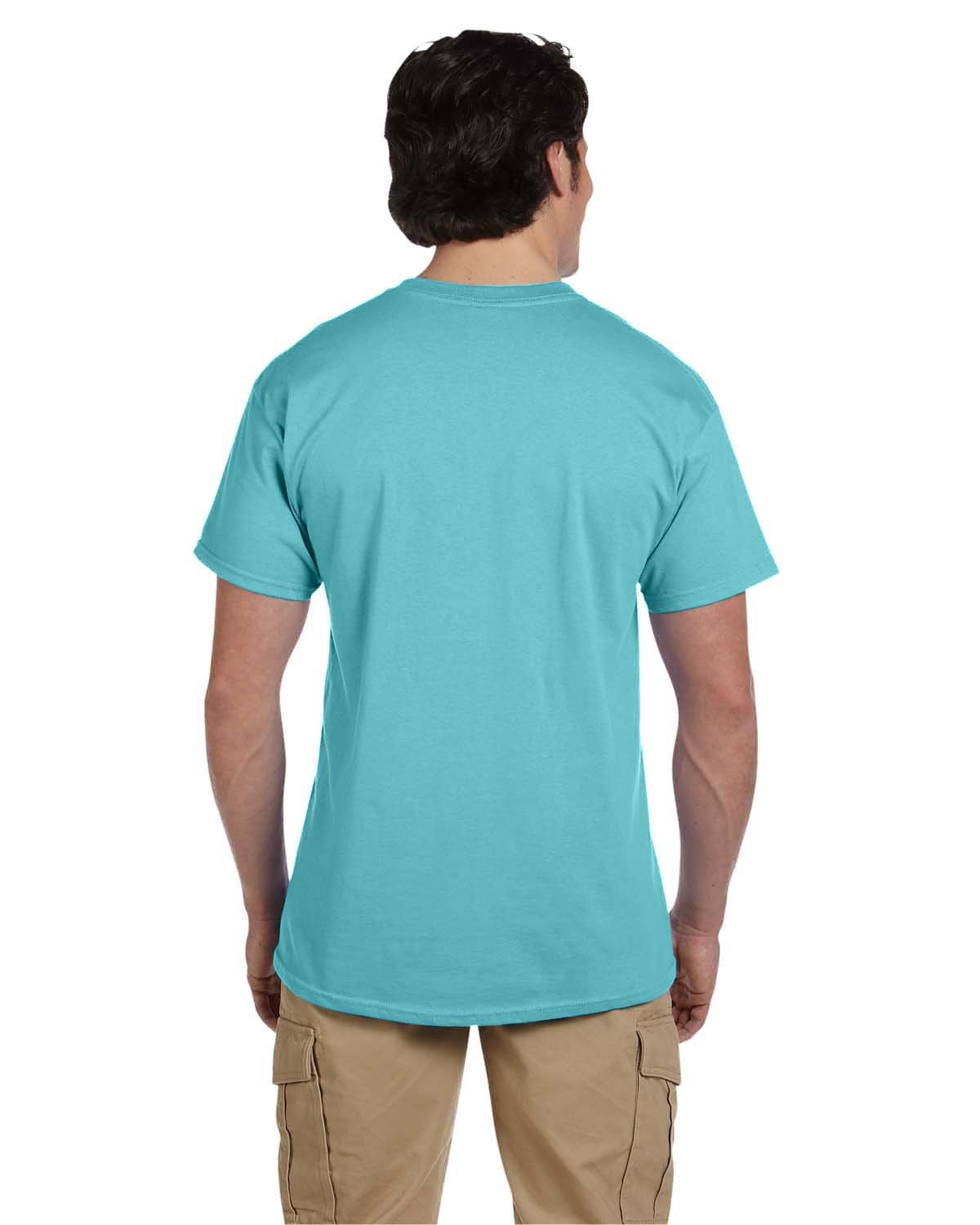 5 oz. 100% Heavy Cotton HD T-Shirt for Men - 6 Pack (4XL, Scuba Blue) - Premium Comfort for Gym, Casual Wear & Everyday Use
