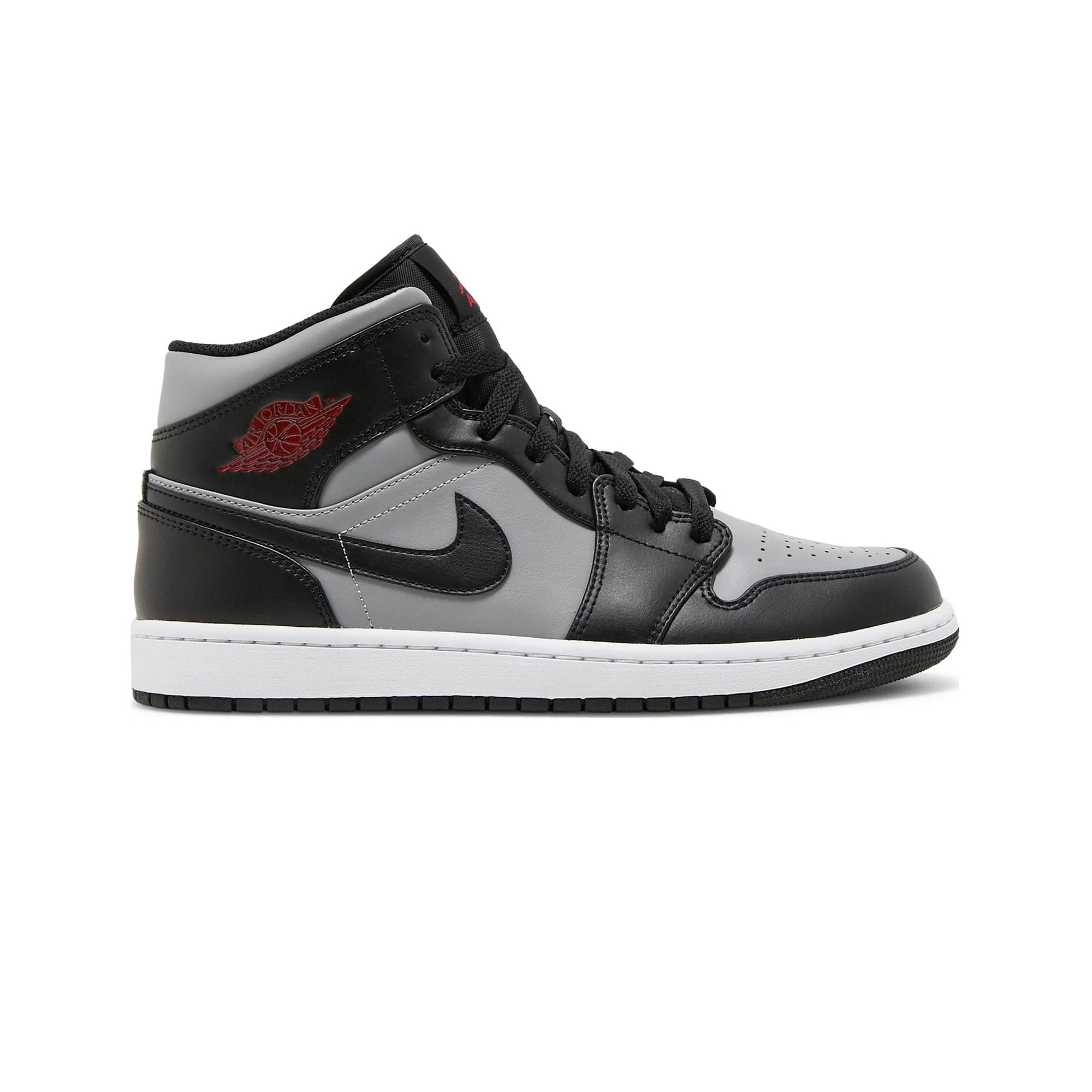 Air Jordan 1 Mid 'Shadow Red' Sneakers (2021 Release) - Men's Basketball Shoes for Streetwear & Casual Style