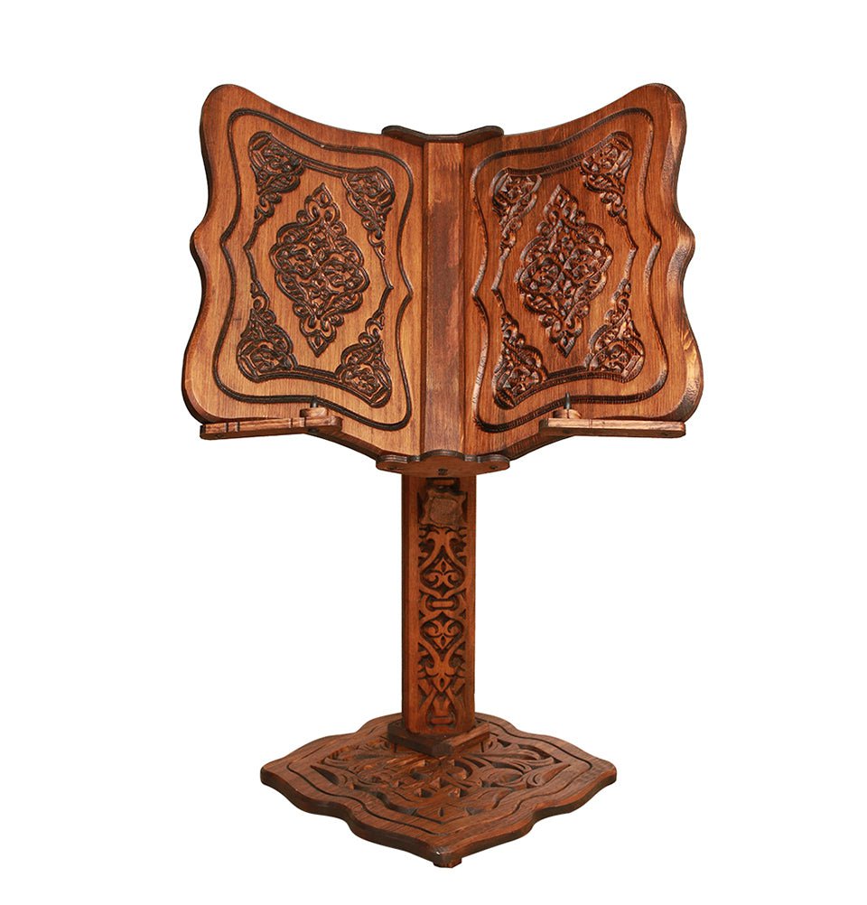 Premium Islamic Adjustable Quran Stand - Large Wooden Rahle for Holy Quran Reading - Perfect for Home, Mosque & Prayer Rooms