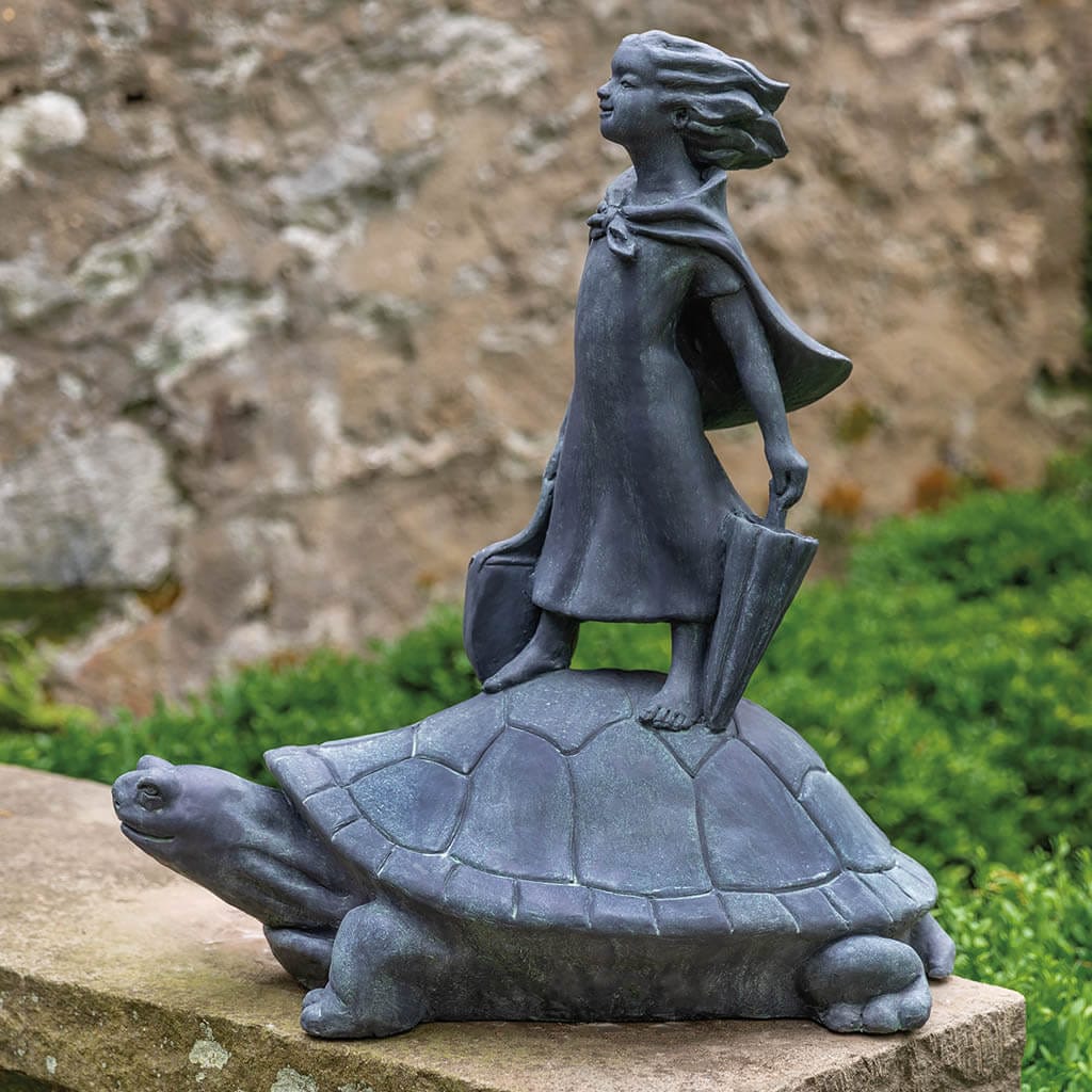 Campania International Tortoise Shell Express Statue - Handcrafted Garden Sculpture for Outdoor Decor, Patio & Landscaping | Perfect for Home, Yard, and Garden Decoration