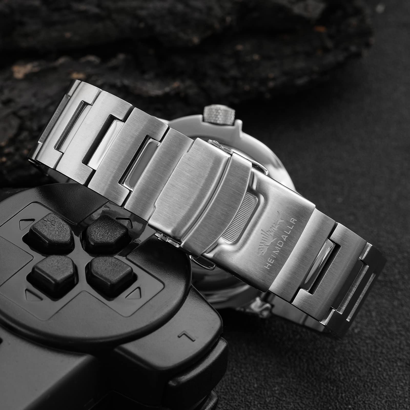 Heimdallr NH36A Automatic Diving Watch for Men - 200M Water Resistant, Sapphire Crystal, Luminous Dial, 316L Stainless Steel Bracelet - Perfect for Scuba Diving, Swimming & Outdoor Adventures