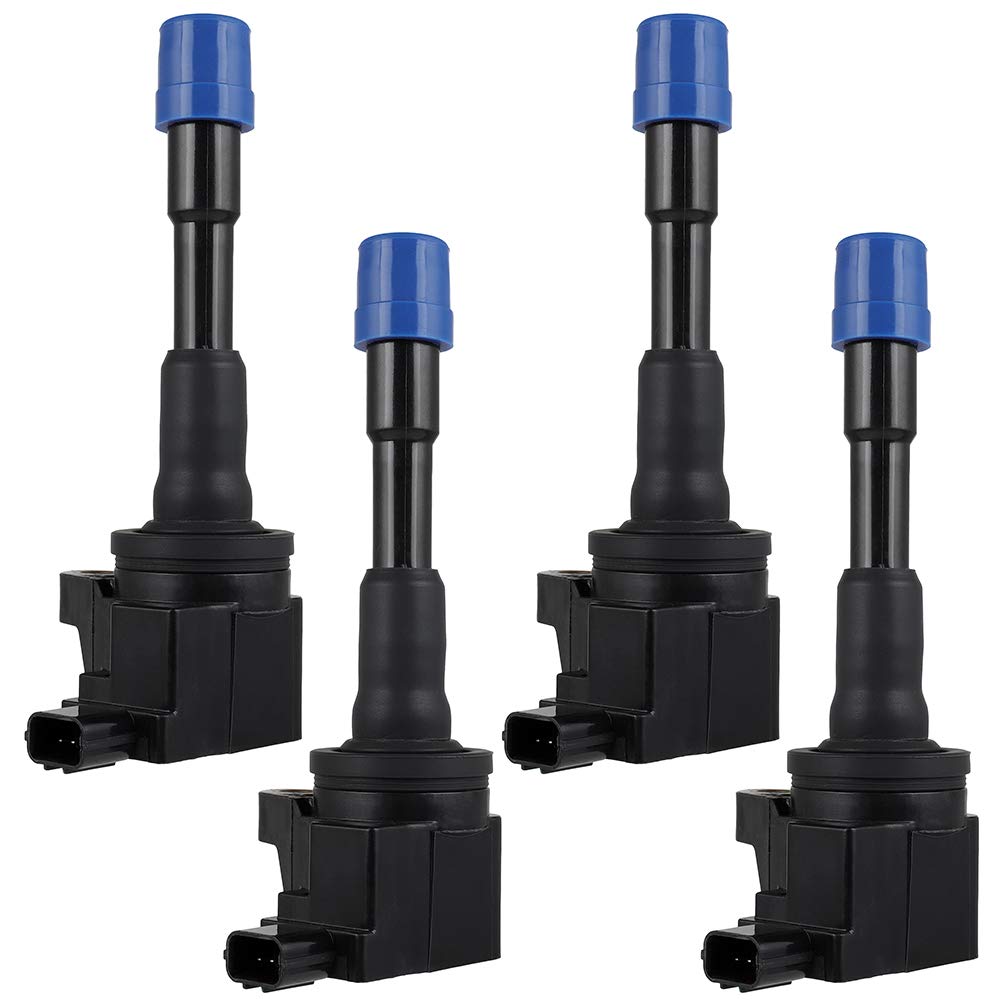 SCITOO 4Pcs Ignition Coil UF628 Compatible with Honda Insight 1.3L 2010-2014, Civic 1.5L 2012-2013 & Acura ILX 1.5L 2013-2014 - Replacement for 5C1797 52-2152 - Perfect for Engine Performance & Fuel Efficiency