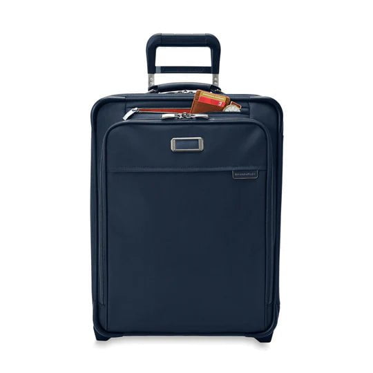 Briggs & Riley Baseline Global 2 Wheel Carry On Luggage - Lightweight Spinner Suitcase for Business Travel & Weekend Getaways | TSA Approved, Durable Expandable Cabin Baggage