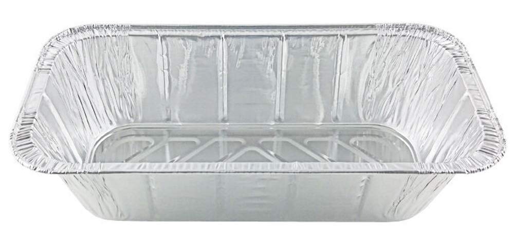Handi-Foil 1/3 Size Deep Aluminum Steam Pans & 5 lb Loaf Pans (Pack of 200) - Perfect for Catering, Baking, Meal Prep & Food Storage