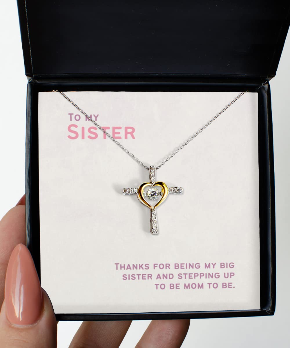 Best Sister Gifts - Elegant Cross Dancing Necklace for Birthday, Christmas, Mother's Day & Anniversary | Thoughtful Present from Brother to Sister | Perfect for Special Occasions & Daily Wear