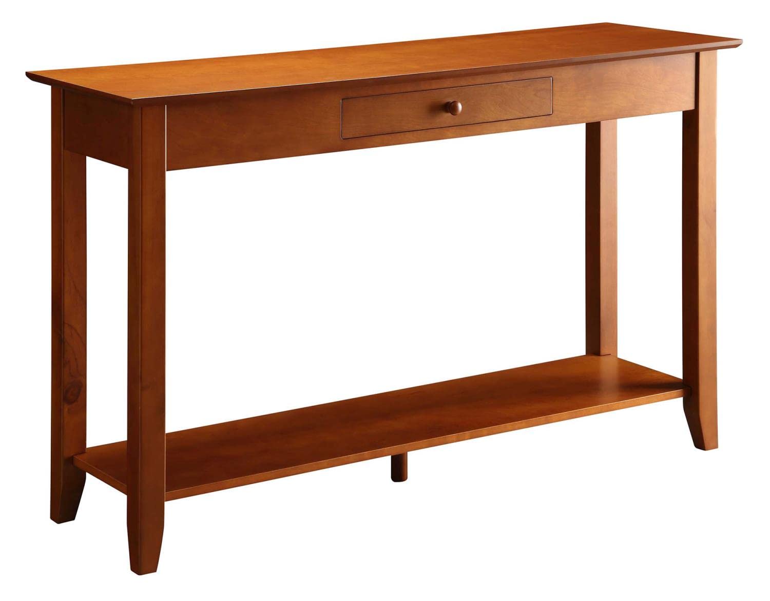 American Heritage Console Table with Drawer - Solid Cherry Wood Entryway Furniture for Hallway, Living Room & Foyer Decor