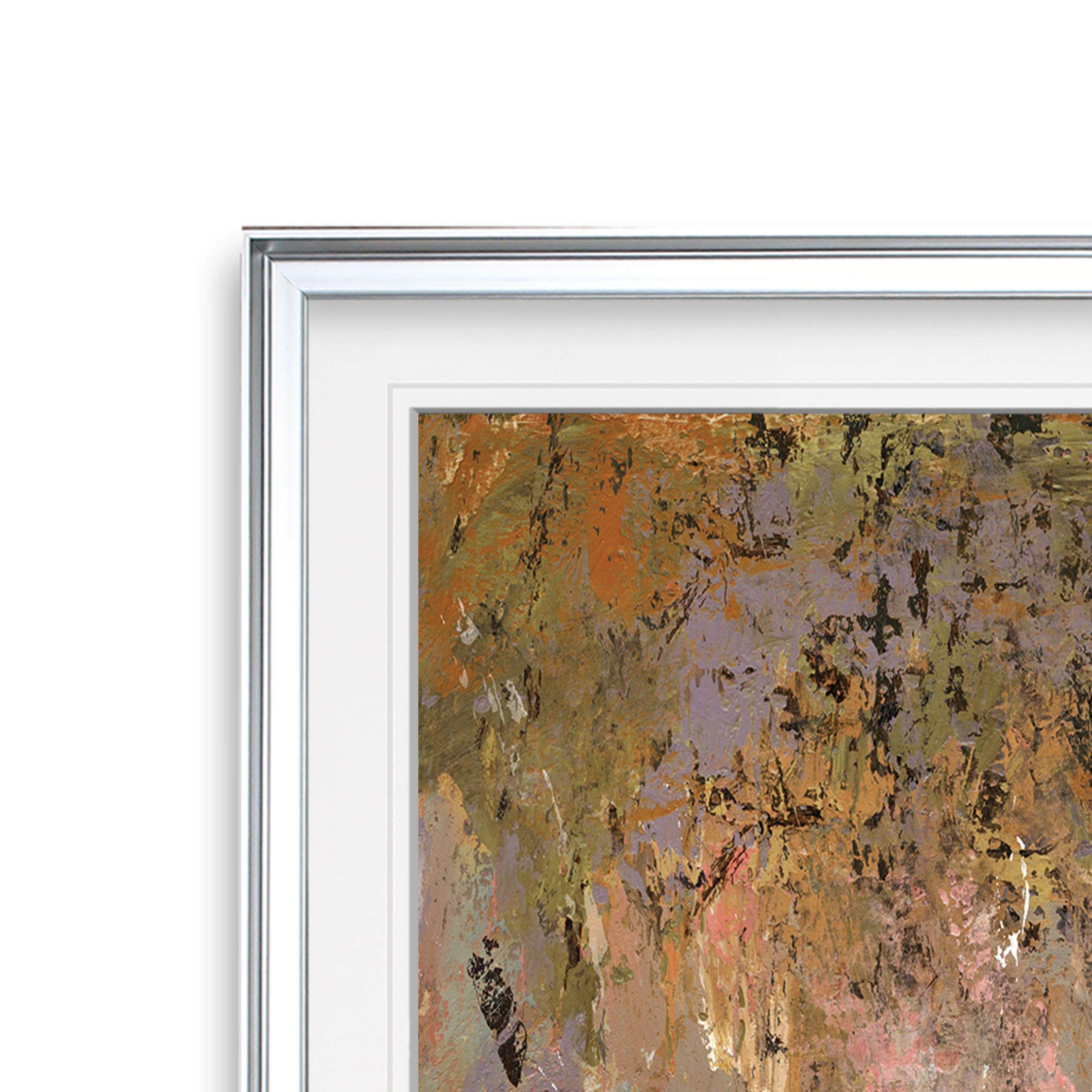 Renditions Gallery Sunlit Birch Tree Landscape Painting - Framed Giclee Canvas Print for Home Wall Decor | Scenic Art for Living Room, Bedroom & Office