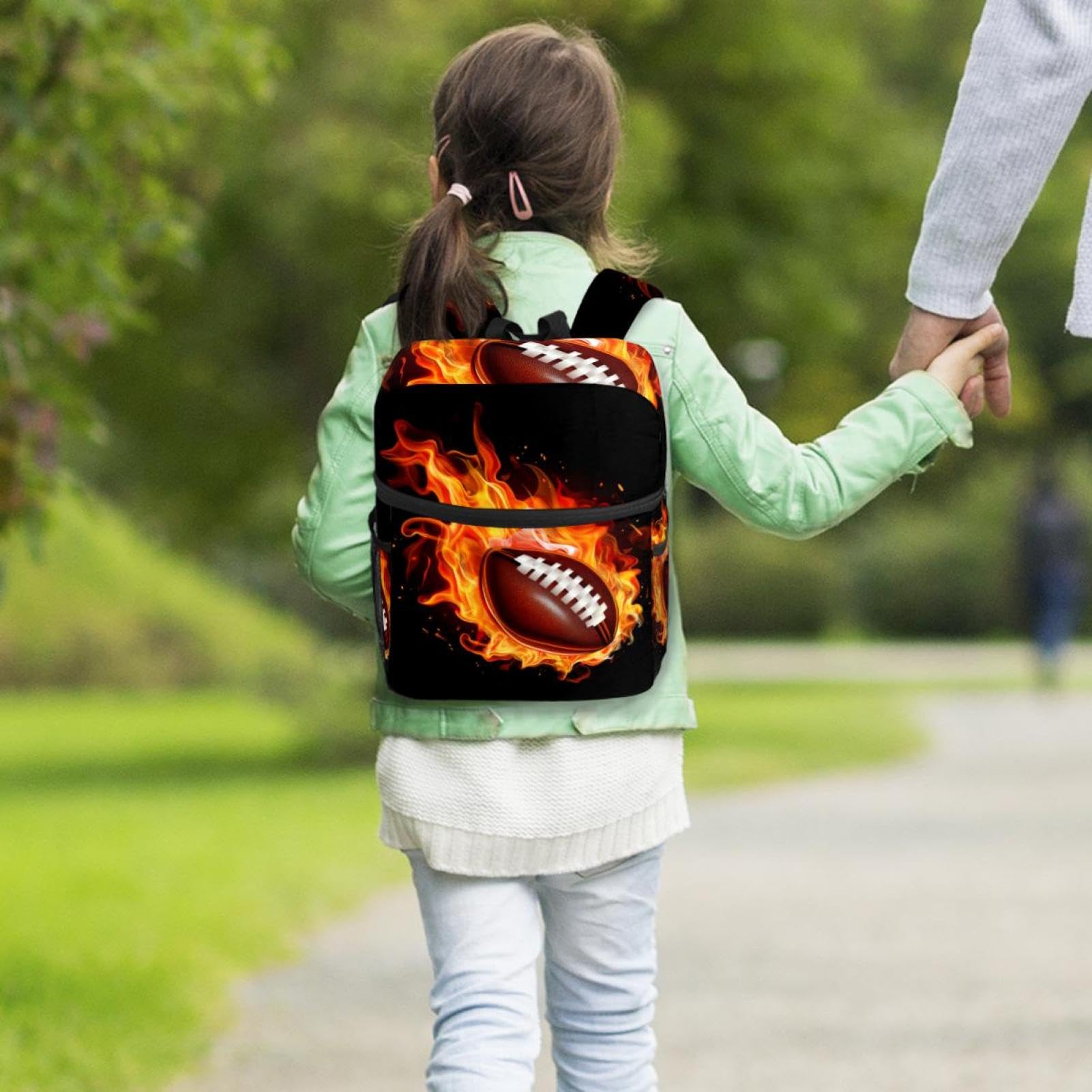 Best Travel Backpack for Women & Men - Durable & Stylish American Football Design - Perfect for Hiking, Gym, Work & School