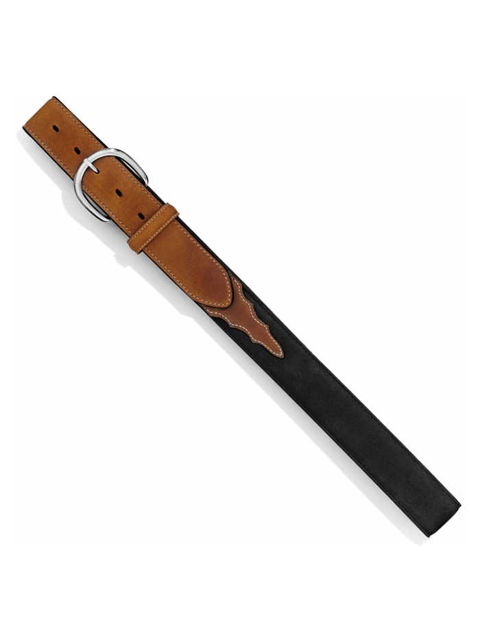 Justin 53700 Men's Classic Western Belt - Genuine Leather, Black & Brown - Perfect for Cowboy Boots, Jeans & Western Outfits