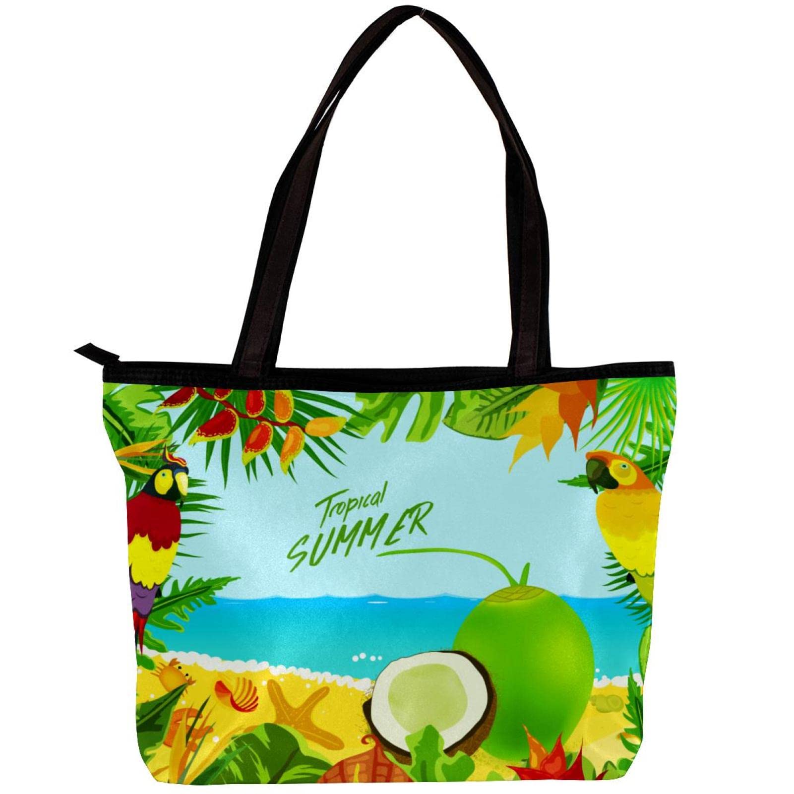 Stylish Retro Stripe Vintage Tote Bag for Women - Lightweight Shoulder Bag with Inner Pouch | Perfect for Shopping, Beach, Work & Daily Use