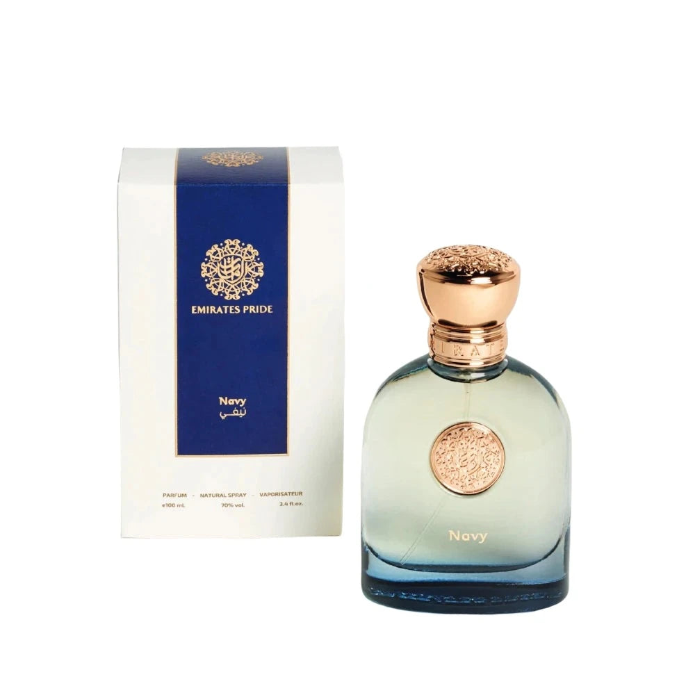 Caballo Navy Eau de Parfum for Men - 3.4 oz / 100ml Luxury Cologne - Fresh Aquatic & Woody Fragrance - Perfect for Date Night, Office & Special Occasions