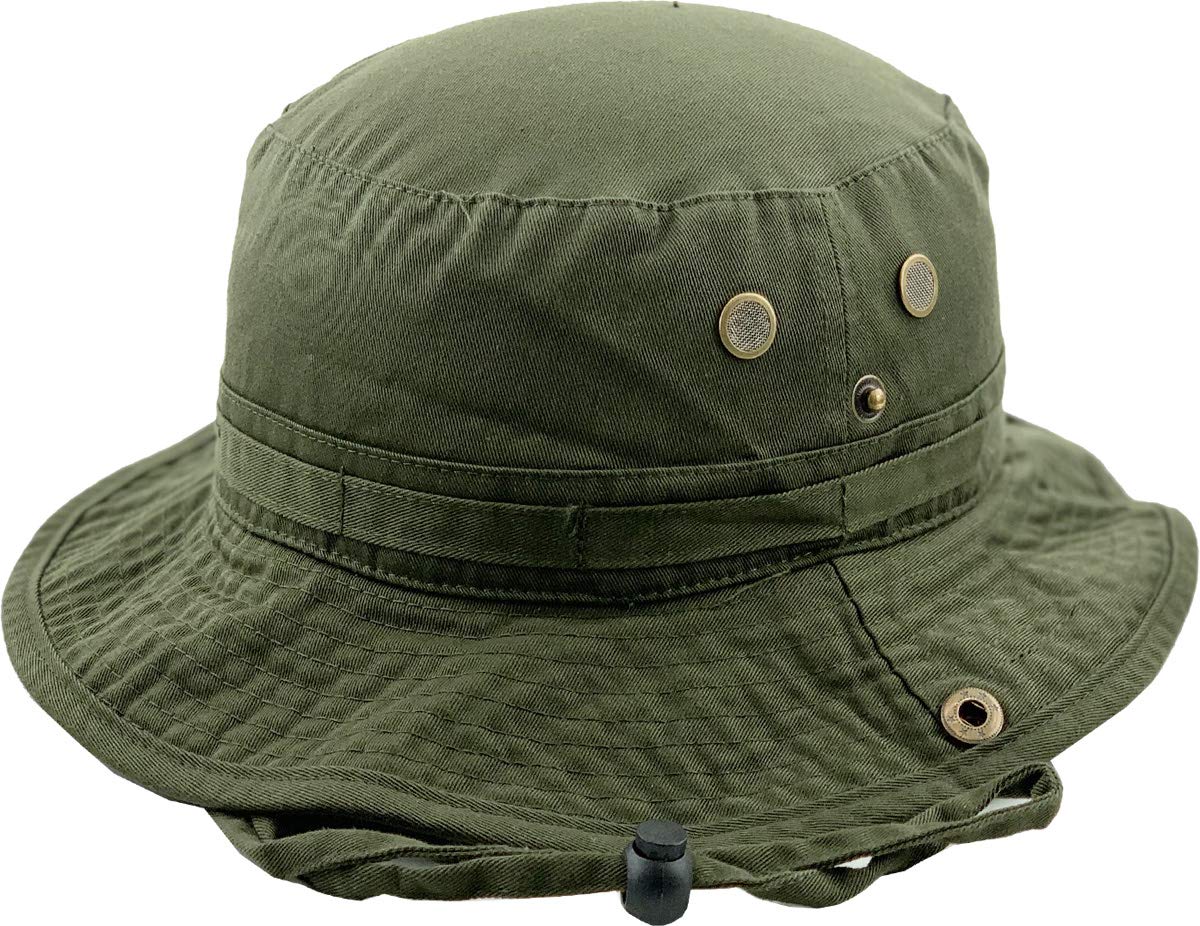 KB-BUCKET2 Boonie Bucket Hat for Men & Women - UPF 50+ Sun Protection, Adjustable Chin Strap, Lightweight for Fishing, Hiking, Camping, Outdoor Activities | Perfect for Beach, Travel & Summer Adventures