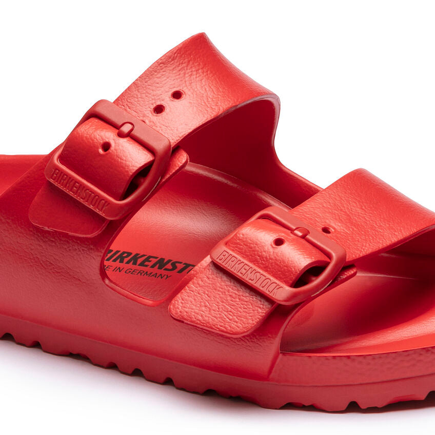 Birkenstock Arizona Eva Essentials Sandals for Women & Men - Comfortable Lightweight Slide Sandals in Active Red | Perfect for Beach, Pool, Travel & Casual Wear