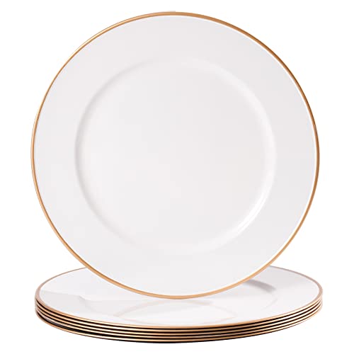 Gold Rim - White
