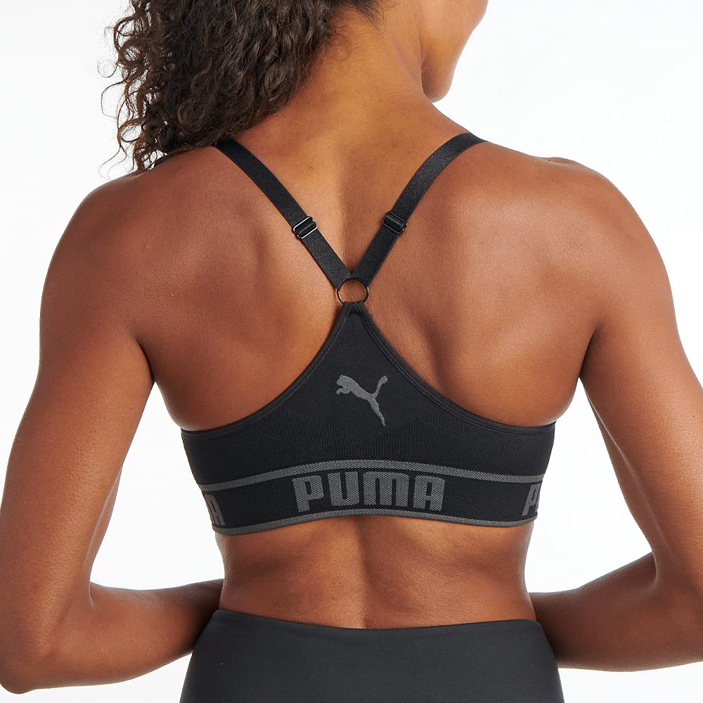 PUMA Women's Seamless Sports Bra - High Support Workout Top for Running, Yoga & Gym - Breathable Comfort Fitness Wear for Active Lifestyles