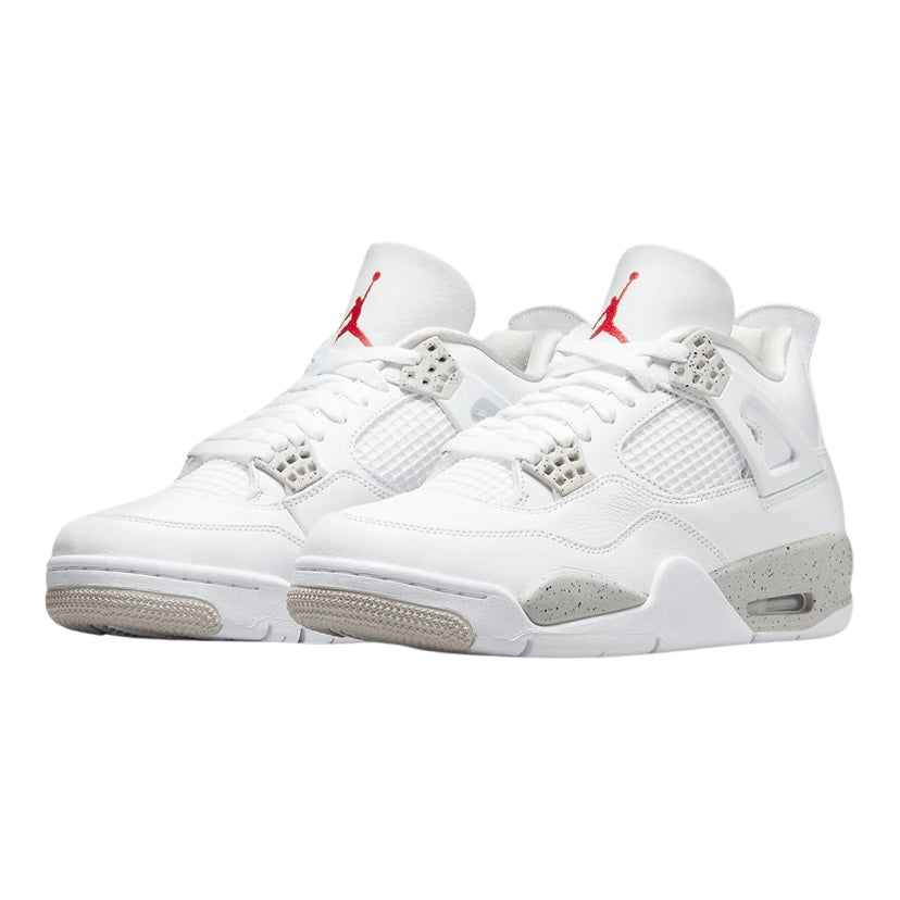 Air Jordan 4 Retro White Oreo Men's Basketball Shoes (2021 Release) - Stylish Sneakers for Casual Wear, Street Fashion & Sports Performance