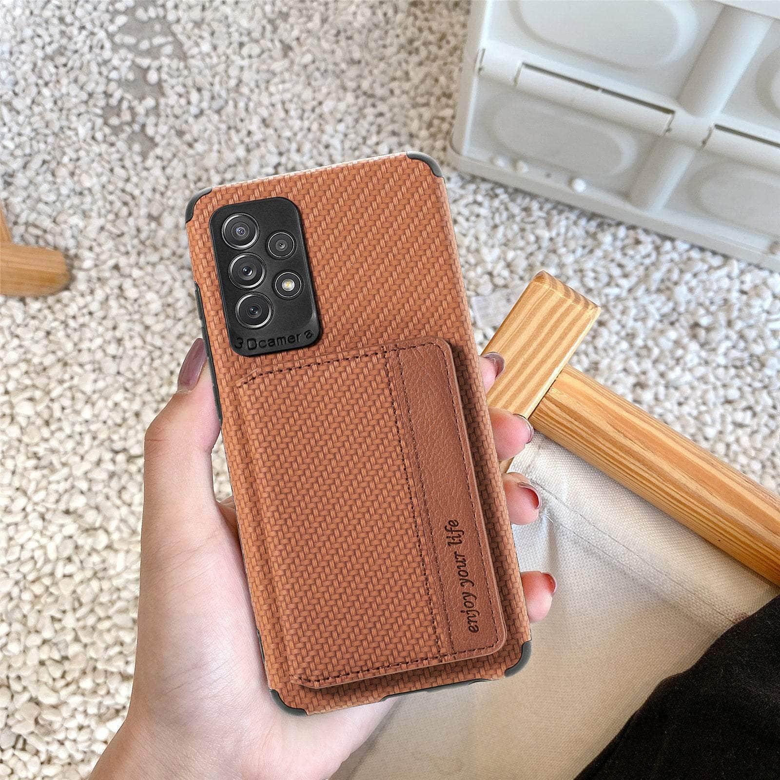 Magnetic Wallet Case for Samsung Galaxy A54 - Slim Card Holder Cover with RFID Protection | Perfect for Travel, Business & Everyday Use