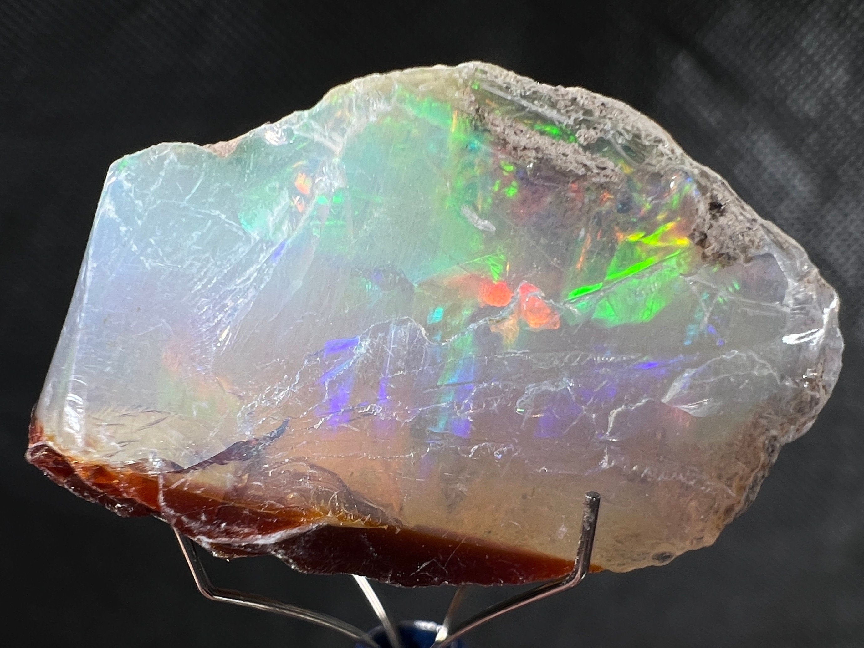 Premium 4A+ Welo Opal Raw Crystal - Natural Cutting Grade Opal Gemstone, October Birthstone (50650) for Jewelry Making, Healing Crystals & Mineral Collection