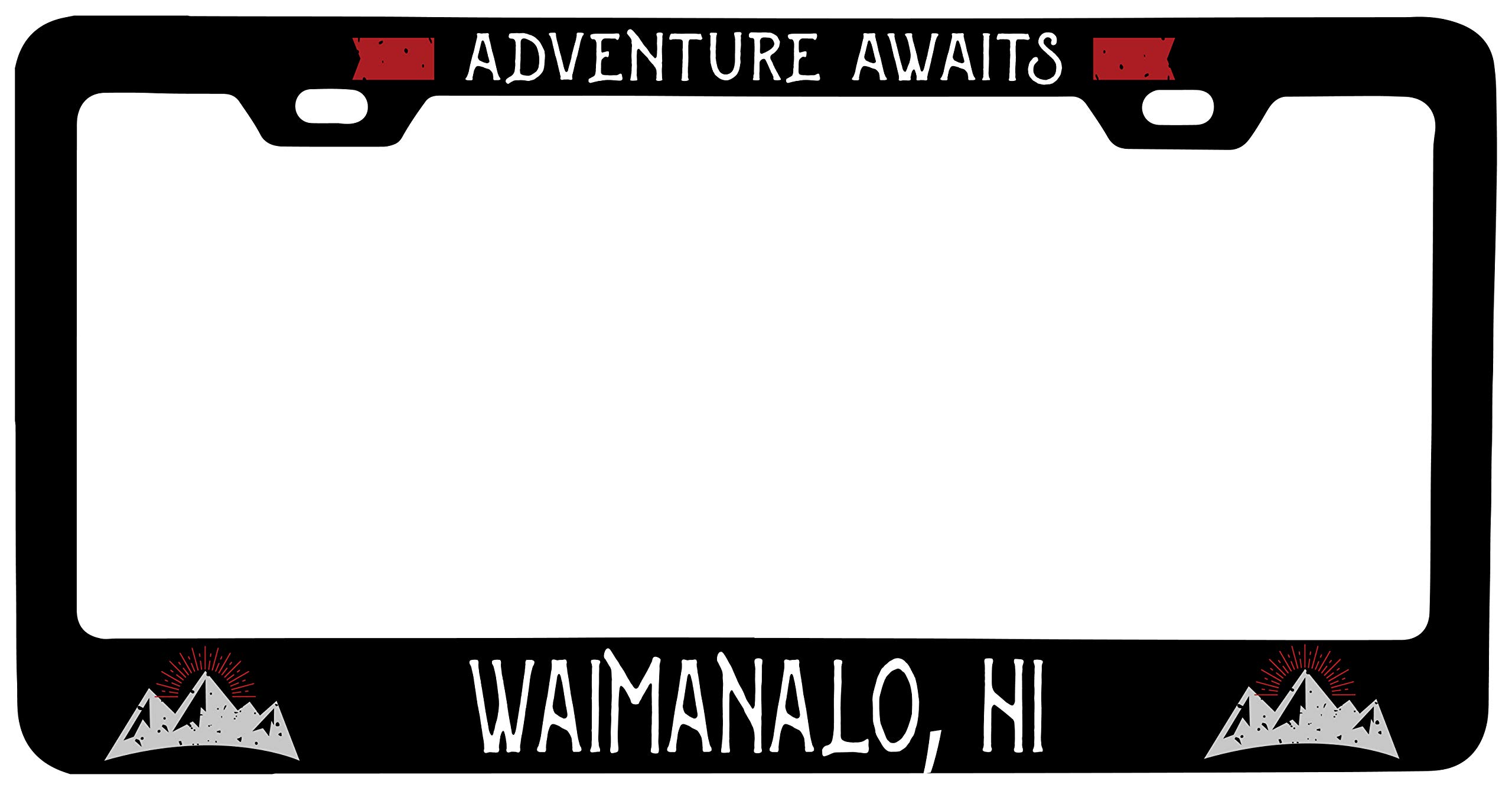 R&R Imports Waimanalo Hawaii Vanity Metal License Plate Frame - Durable Car Accessory for Personalization & Style | Perfect for Cars, Trucks & Motorcycles