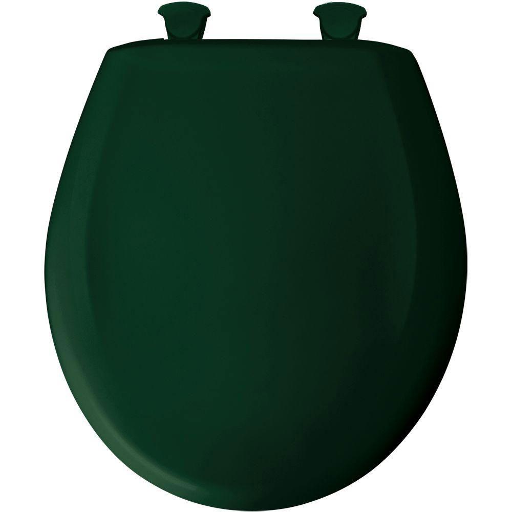 Bemis Round Closed Front Toilet Seat - Durable Rain Forest Design 529734 | Perfect for Bathroom Upgrades & Home Renovations