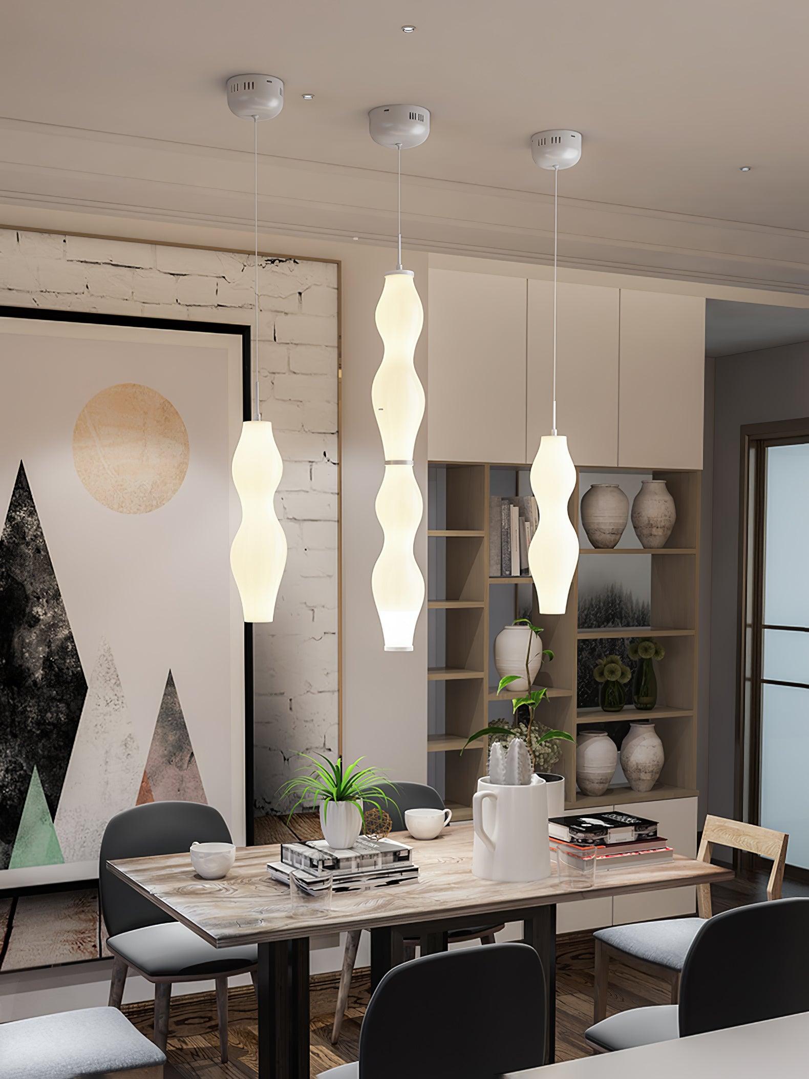 Empirico Modern Pendant Light - Sleek Hanging Lamp for Kitchen Island, Dining Room, and Bedroom Lighting - Energy Efficient LED Ceiling Fixture