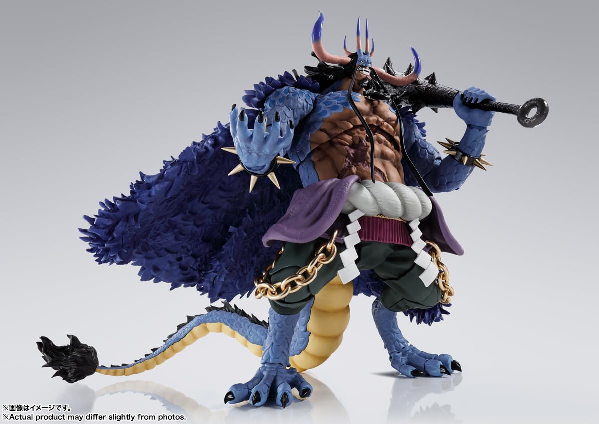 Bandai Spirits One Piece S.H. Figuarts Kaido Beast King Figure (25cm) - Anime Collectible for Display & Action Scenes