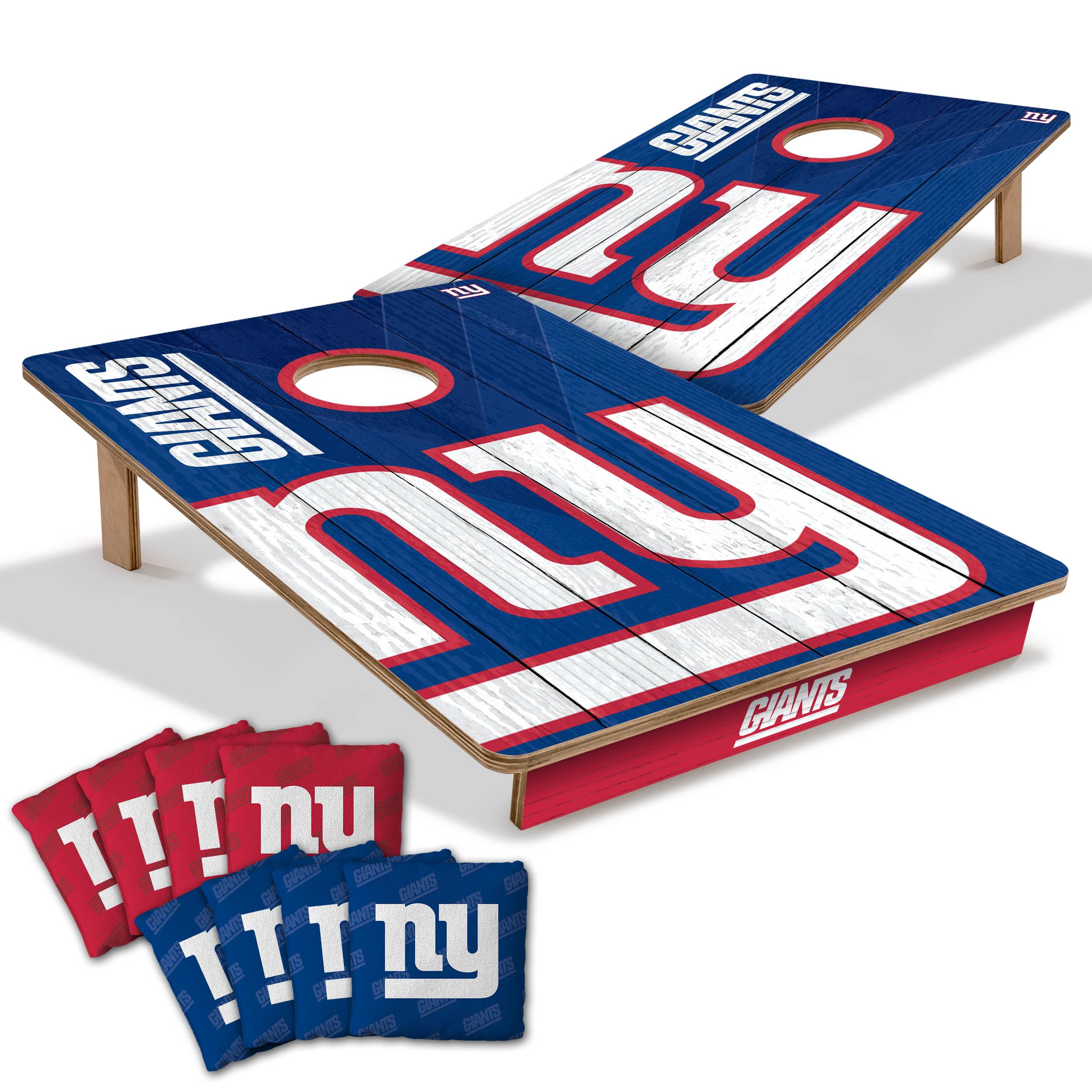 YouTheFan NFL 2' x 3' Wood Cornhole Game Set with Official Team Logo Bags - Perfect for Tailgating, Backyard Parties & Outdoor Games