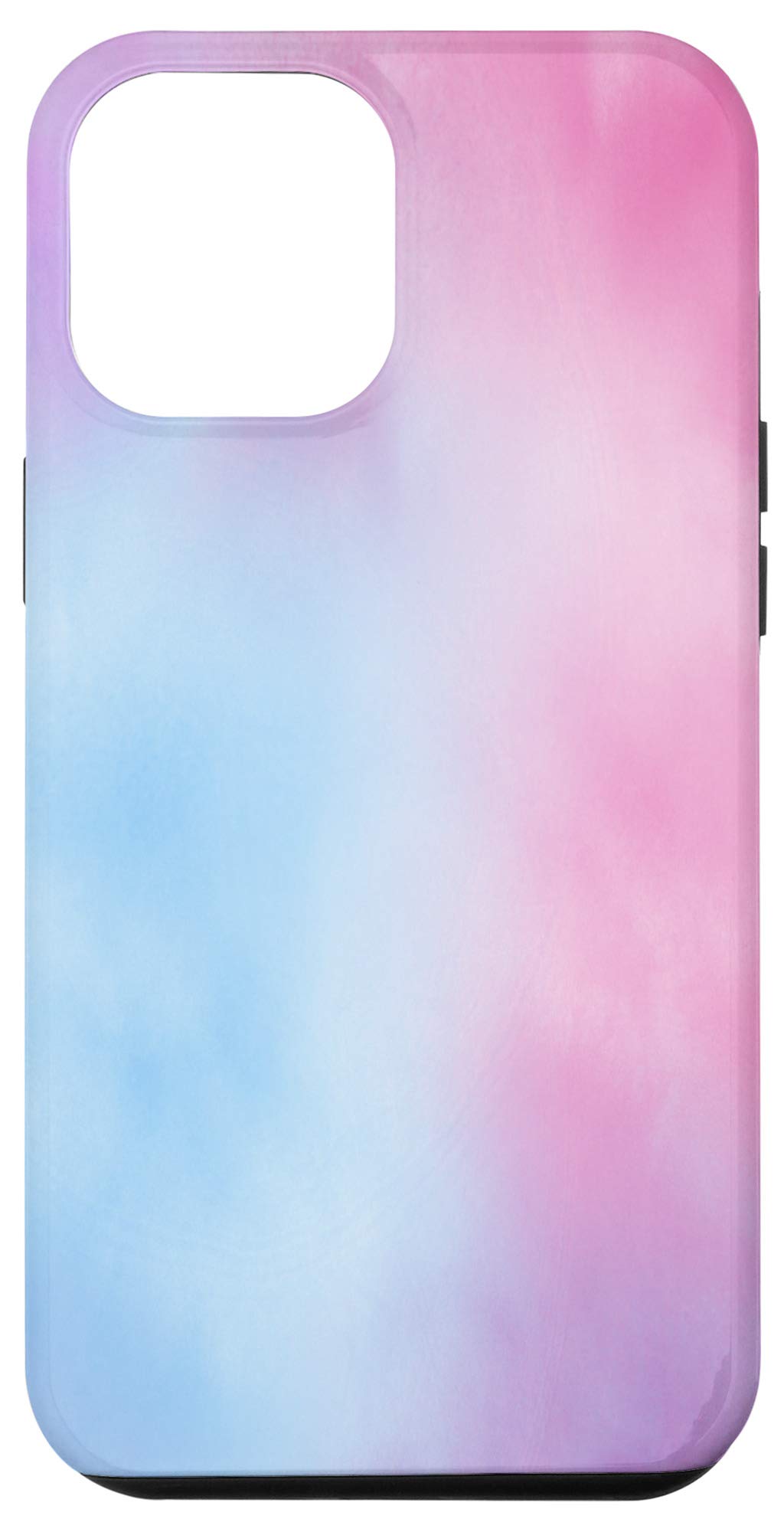 iPhone 12 Pro Max Case - Pink Blue Ombre Tie Dye Design, Shockproof Protective Cover for Women & Girls - Perfect for Daily Use, Travel & Outdoor Activities