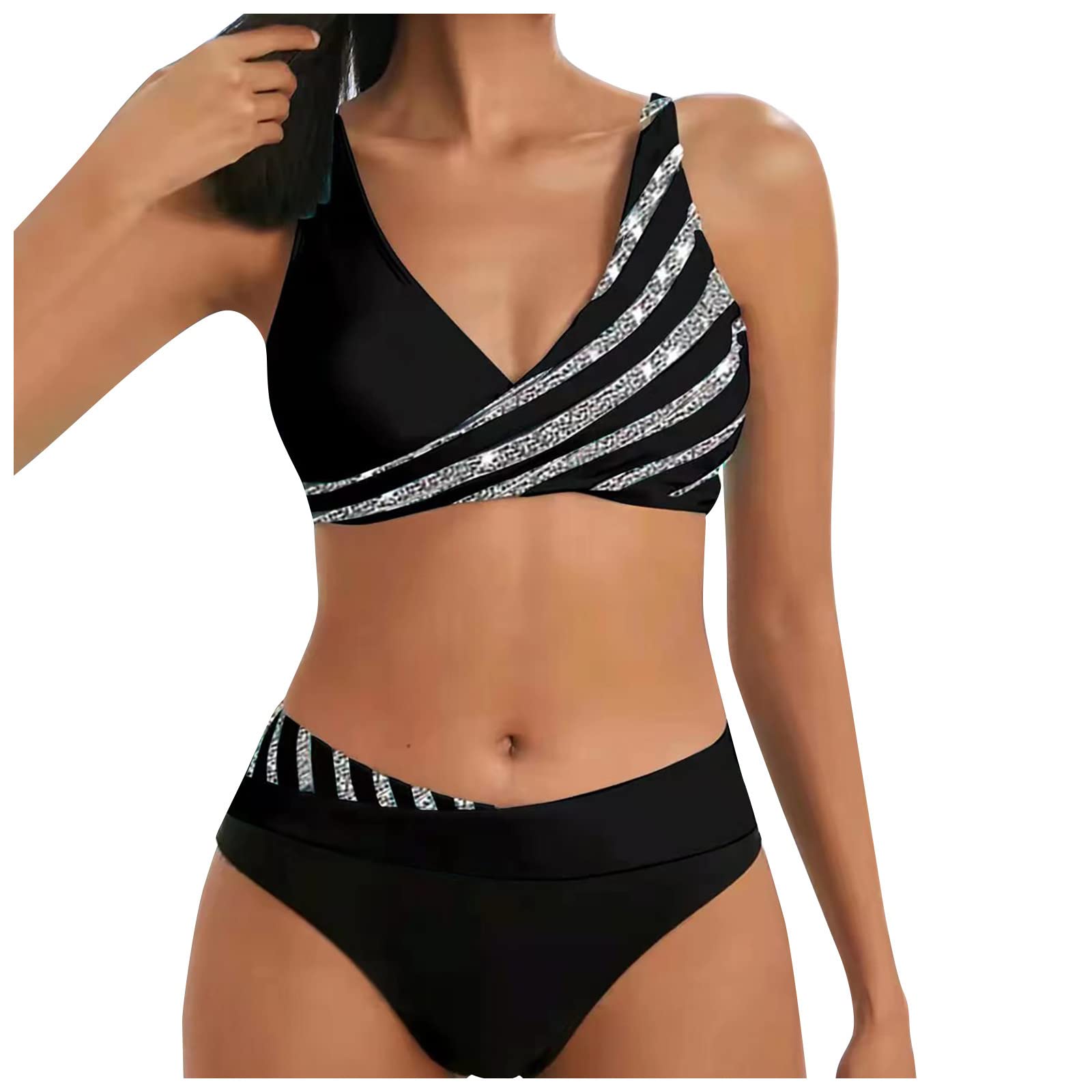 Sexy Women's Split Bikini with Bra Pads - Perfect for Beach & Pool Party (BD1218)