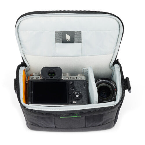 Lowepro Adventura SH 140 III Camera Shoulder Bag - Compact DSLR/SLR/Mirrorless Camera Case with Padded Protection (Black) - Perfect for Travel, Hiking & Everyday Photography