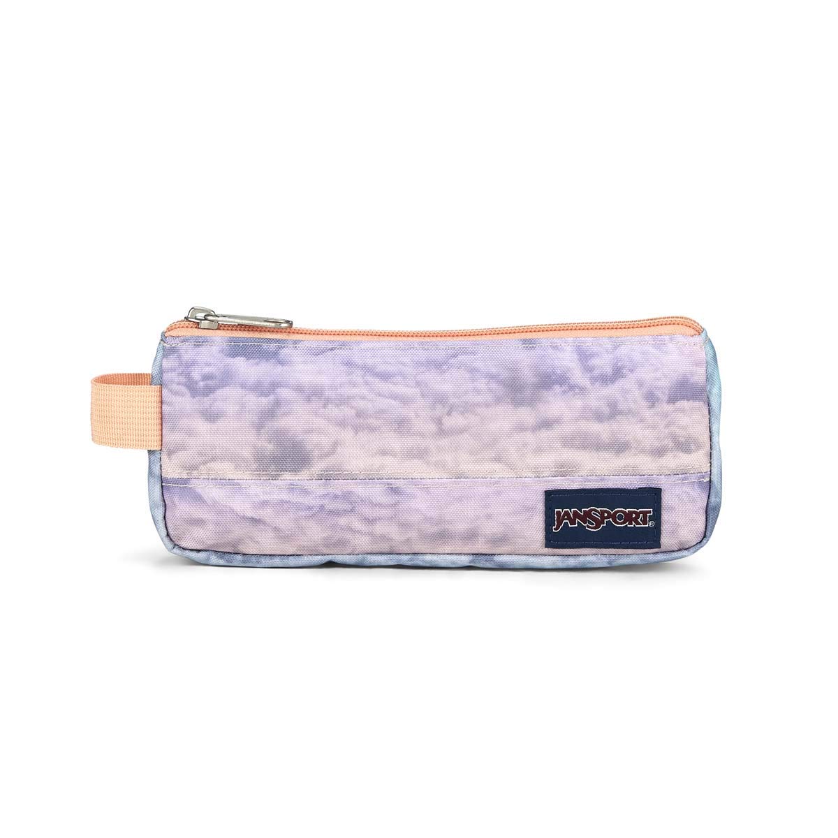 JanSport Basic Accessory Pouch - Cotton Candy Clouds Color | Small Travel Organizer for Makeup, Pens & Essentials | Perfect for School, Work & Daily Use