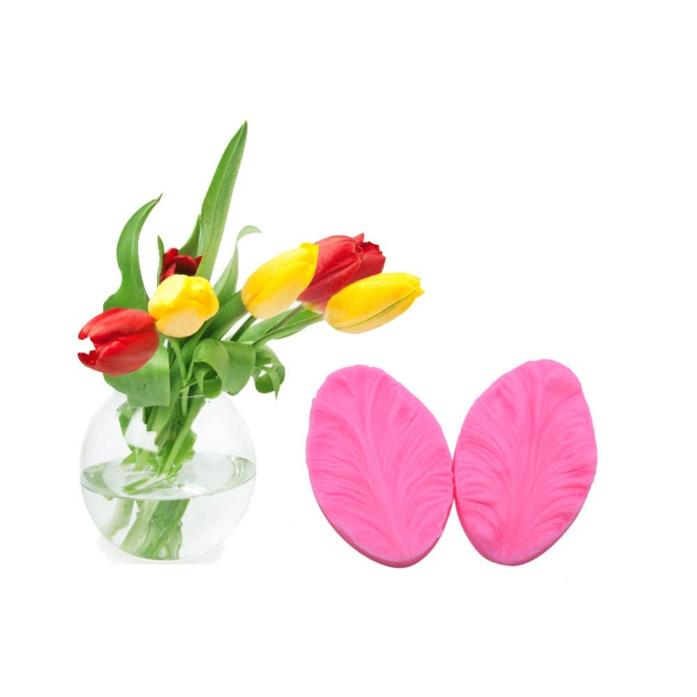 Fondant Flower Tools for Cake Decorating - Tulip Petal Veiner Molds | Bakery & DIY Gumpaste