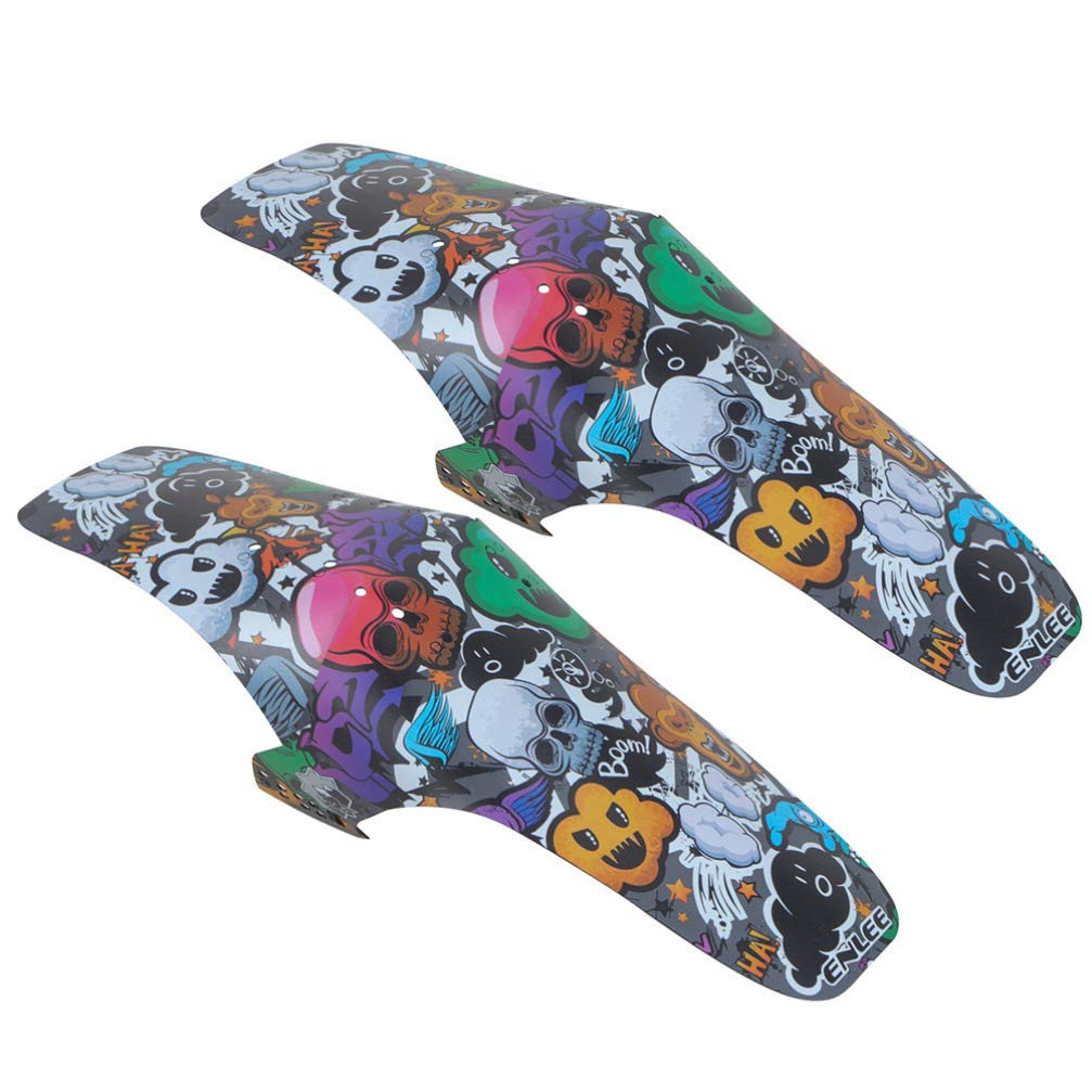 Wakauto 2 Pack Fat Tire Bike Fenders - Colorful Full Coverage Mudguards for Road & Mountain Bicycles - Rain & Dirt Protection - Perfect for Commuting, Off-Road Adventures & Wet Weather Cycling