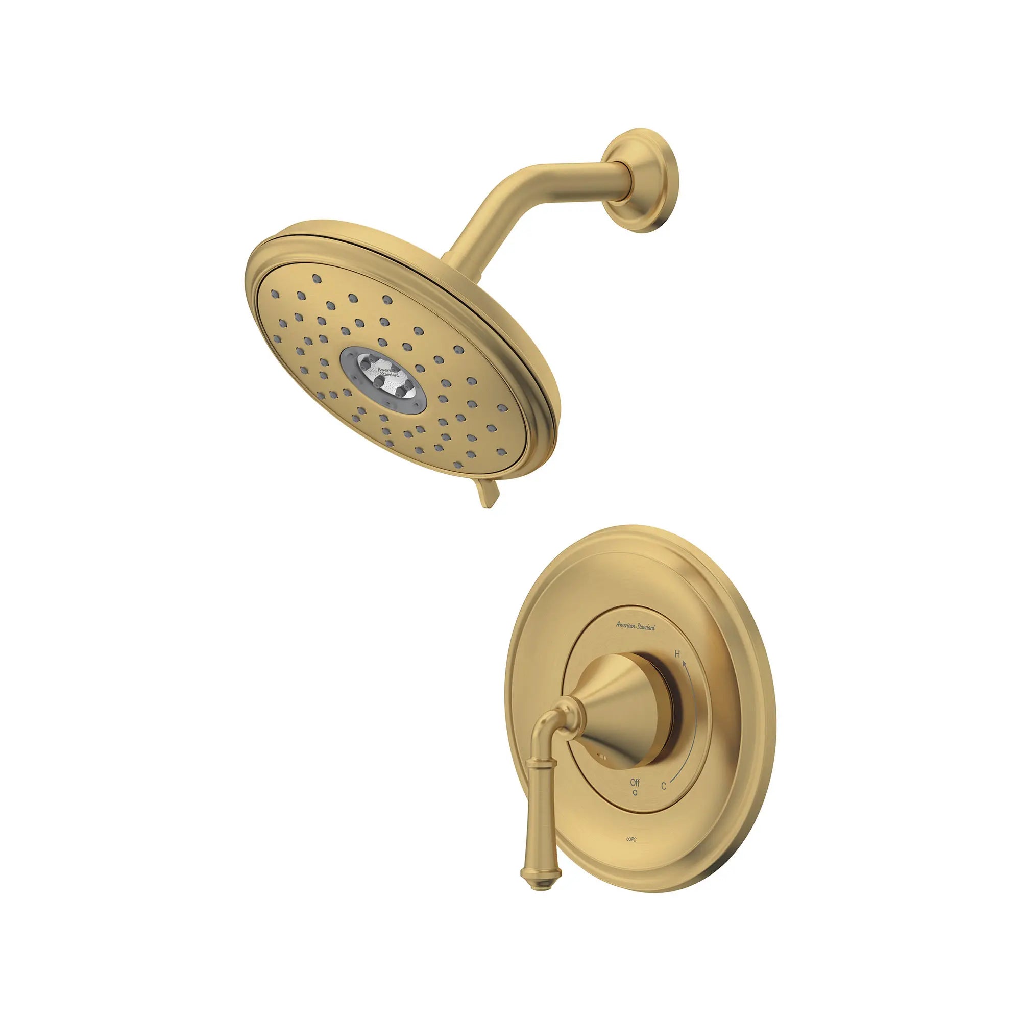 Delancey® 1.8 GPM/6.8 LPM Water Saving Shower Trim Kit - 4 Function Showerhead & Lever Handle for Bathroom & Spa Relaxation
