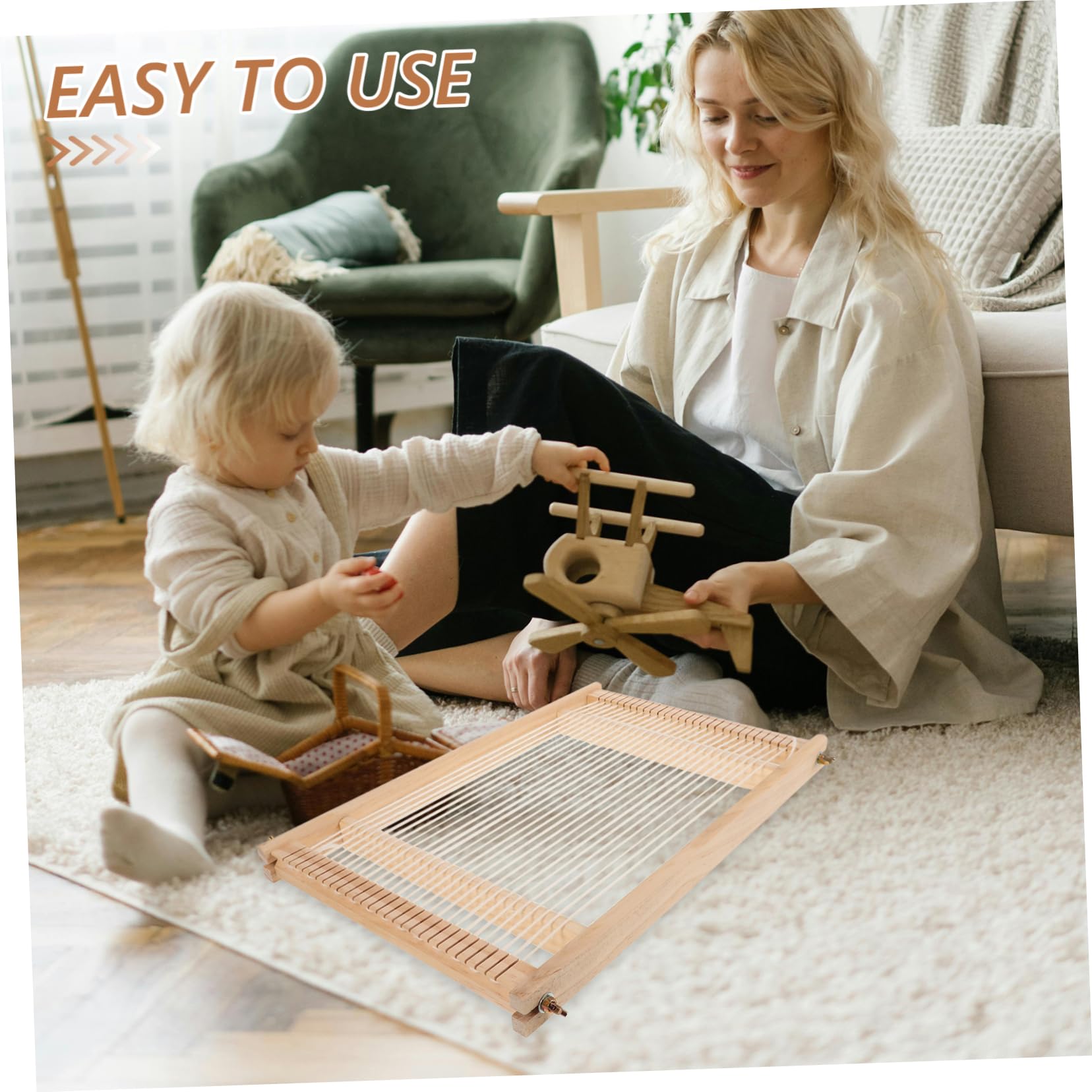 DIY Wooden Handloom Weaving Kit - Handcrafted Weaving Tool for Beginners & Experts - Perfect for Home Decor, Scarf Making & DIY Craft Projects