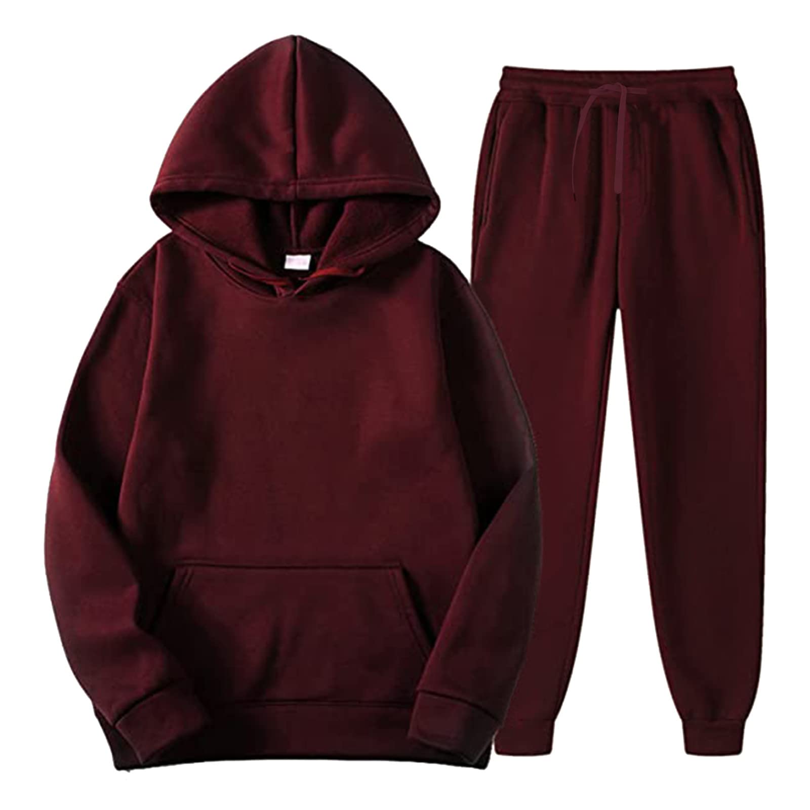 JUNGE Men's 2-Piece Jogging Suits Set - Athletic Hoodie & Sweatpants Tracksuit for Running, Gym & Casual Wear | Breathable Activewear for Men