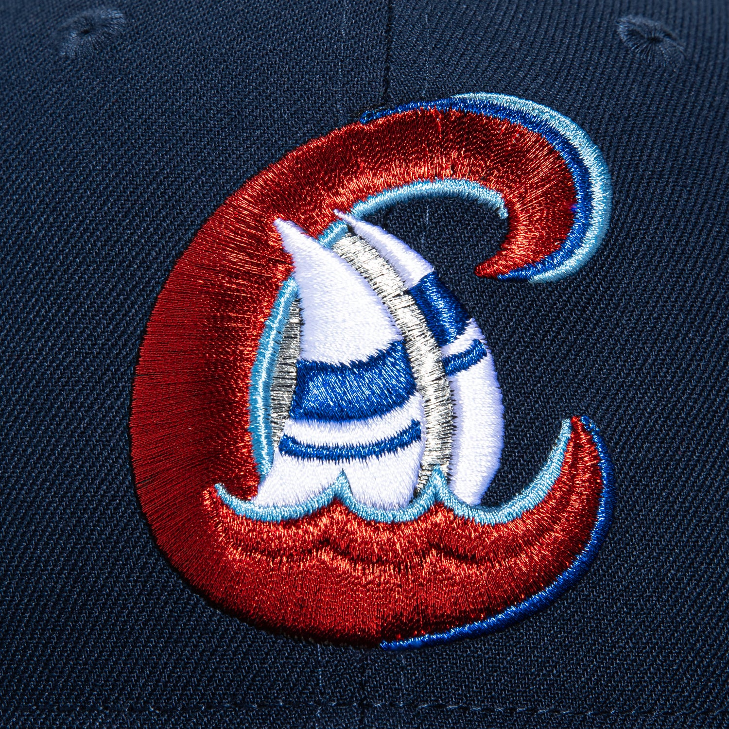 New Era 59Fifty Bowie Baysox Logo Patch Baseball Cap - Adjustable Snapback Hat for Men & Women in Navy, Red, Light Blue - Perfect for Baseball Games, Sports Events & Casual Wear