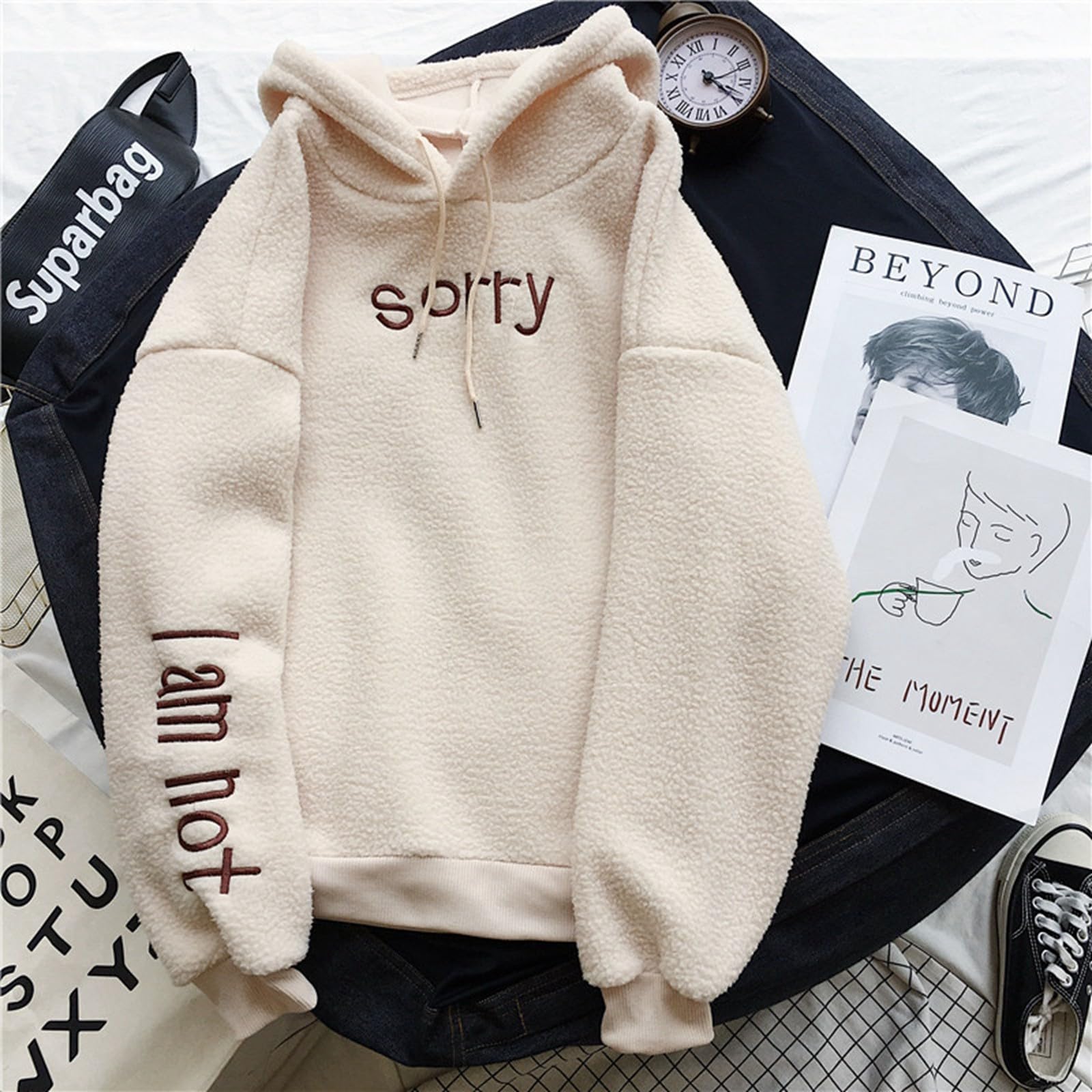 Cozy Women's Turtleneck Winter Sweater - Soft Fleece Oversized Hoodie for Ladies | Casual Warm Pullover for Cold Weather, Outdoor Activities & Lounge Wear