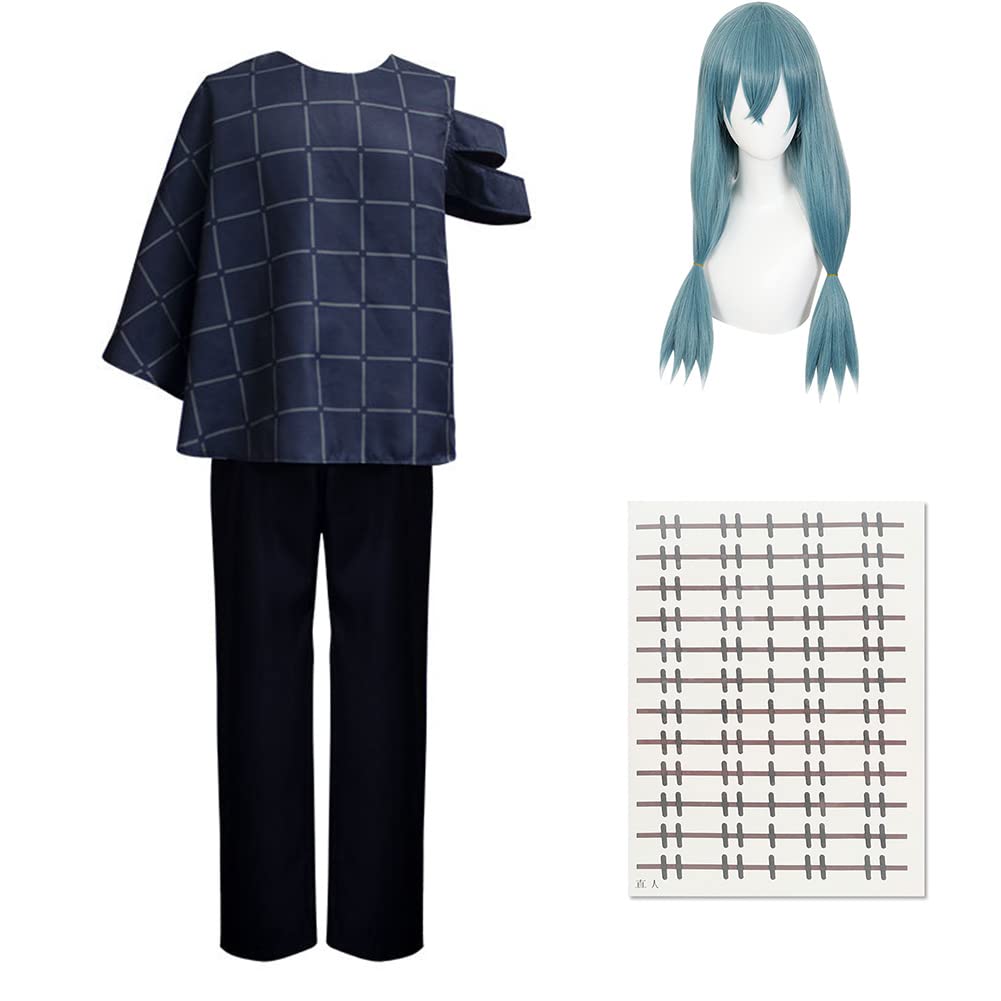 Anime Mahito Cosplay Costume - Full Outfit with Wig for Halloween, Conventions & Cosplay Events | Perfect for Jujutsu Kaisen Fans
