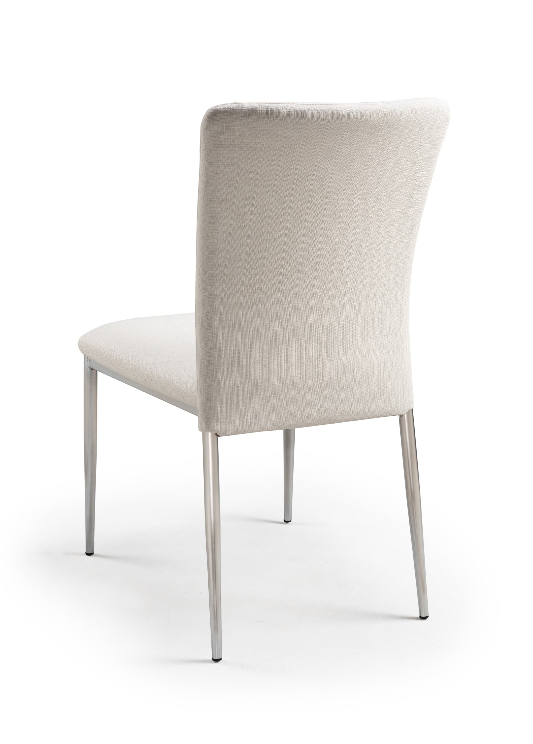 Modern Faux Leather Side Chairs Set of 2 - Soft White Upholstered Dining Chairs for Kitchen, Dining Room & Office - Comfortable & Stylish Seating Solution
