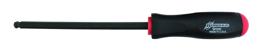 Bondhus 10674 9mm Ball End Hex Screwdriver with ProGuard Finish - 6.9 Inch Professional L-Key Tool for Electronics, Bikes & Furniture Assembly (Ideal for Tight Spaces & Precision Work)