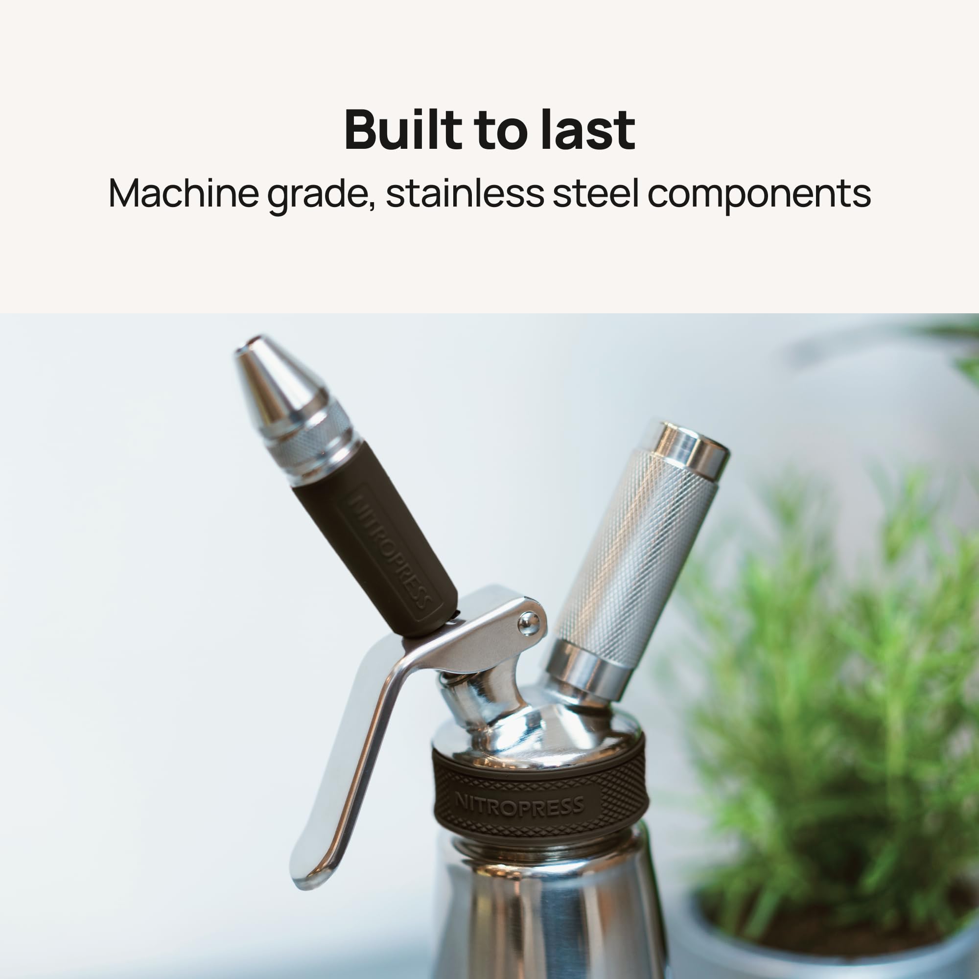 NitroPress Nitro Cold Brew Maker & Dispenser - Home Nitro Coffee System for Barista-Style Drinks | Perfect for Coffee Lovers, Office Use & Entertaining Guests