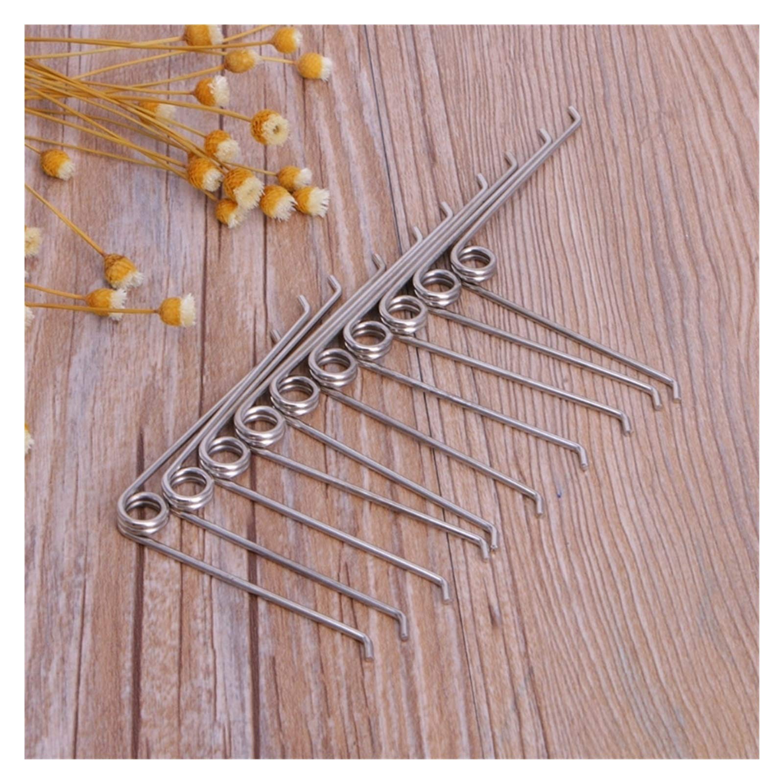 Berrysun 10Pcs V-Shaped Steel Compression Springs - Replacement Parts for Gardening Scissors & Pruning Tools | Durable Spring Accessories for Landscaping, Plant Trimming & DIY Projects